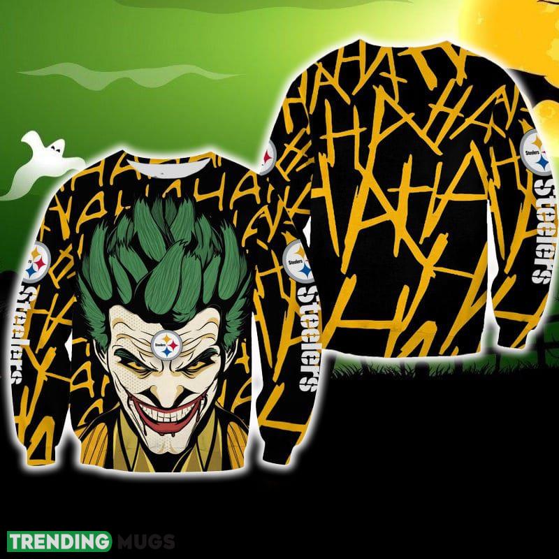 Pittsburgh Steelers Halloween Joker Friends Ugly Sweater For Men And Women Gift Christmas - Pittsburgh Steelers Halloween Joker Friends Ugly Sweater For Men And Women Gift Christmas Pittsburgh Steelers Halloween Joker Friends Ugly Sweater For Men And Women Gift Christmas - Pittsburgh Steelers Halloween Joker Friends Ugly Sweater For Men And Women Gift Christmas