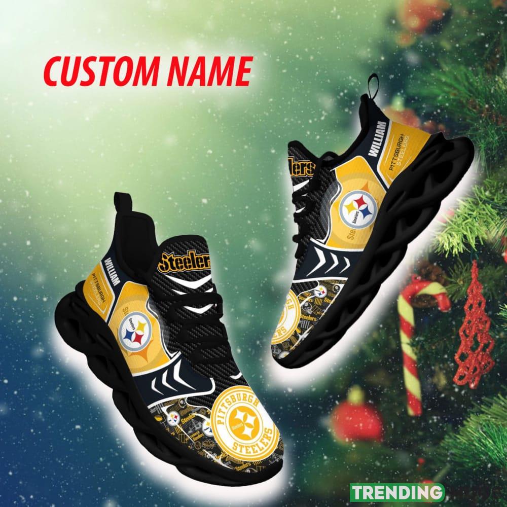 Pittsburgh Steelers NFL Complement Personalized Chunky Shoes Fans Gift Max Soul Sneakers New For Men And Women - Pittsburgh Steelers NFL Max Soul Shoes Custom Name Photo 1 Pittsburgh Steelers NFL Complement Personalized Chunky Shoes Fans Gift Max Soul Sneakers New For Men And Women - Pittsburgh Steelers NFL Max Soul Shoes Custom Name Photo 1