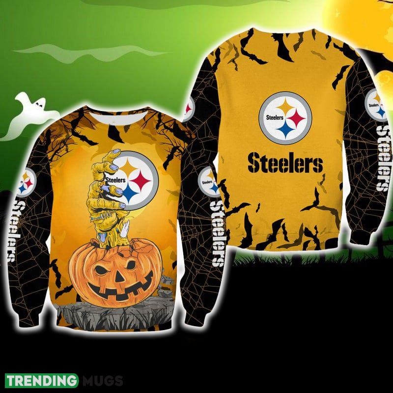 Pittsburgh Steelers Zombie's Hand Halloween Warmth Ugly Sweater For Men And Women Gift Christmas 3D Sweater Pittsburgh Steelers Zombie's Hand Halloween Warmth Ugly Sweater For Men And Women Gift Christmas - Pittsburgh Steelers Zombie's Hand Halloween Warmth Ugly Sweater For Men And Women Gift Christmas