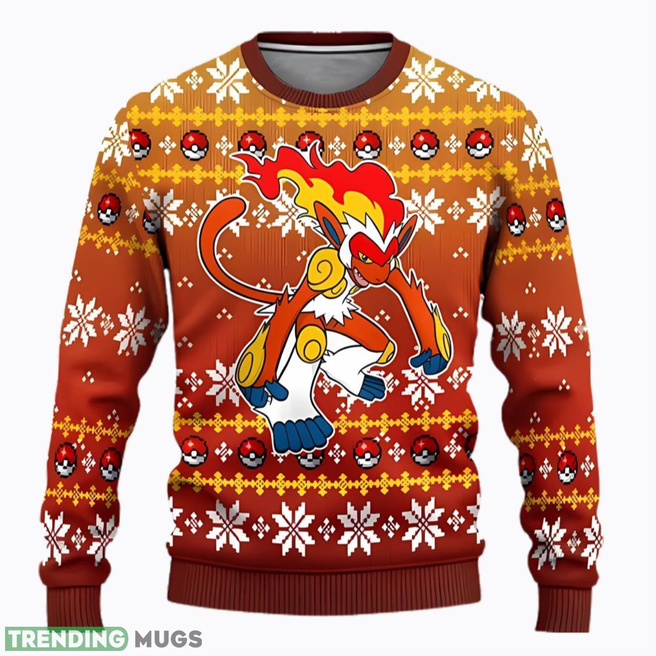 Pokemon Infernape Ugly Christmas Sweaters Product Photo 1 Pokemon Infernape Ugly Christmas Sweaters Product Photo 1