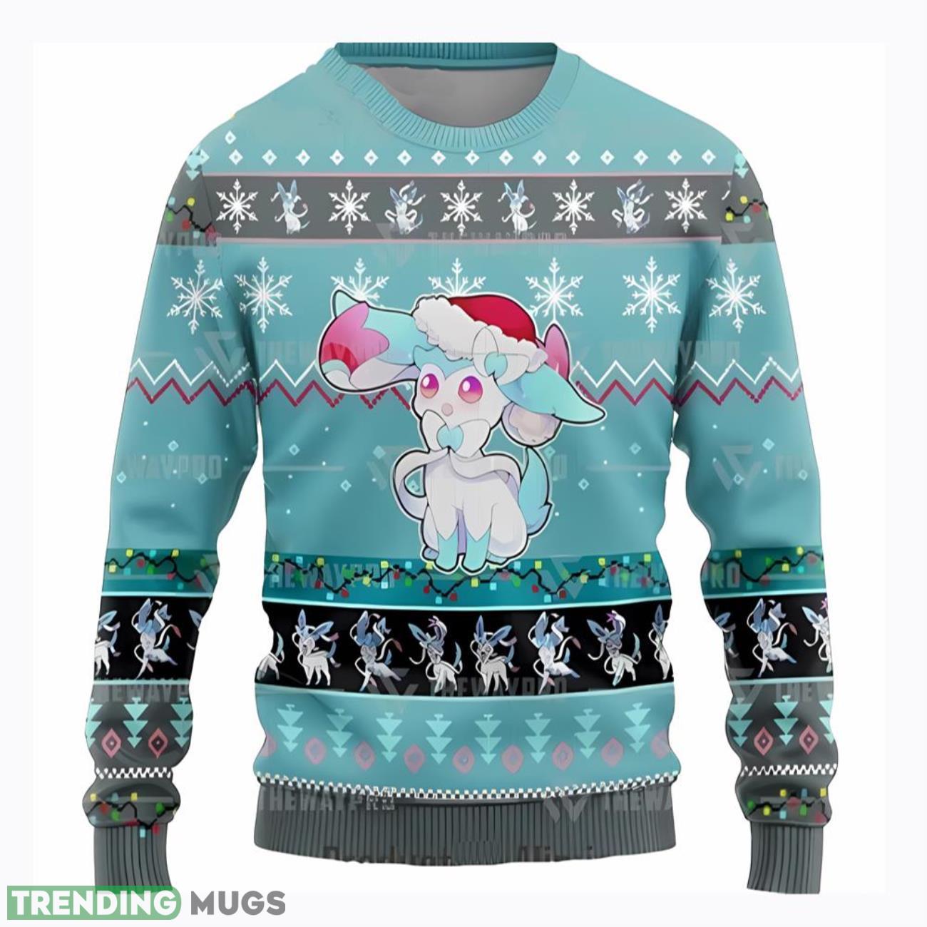 Pokemon Sylveon Christmas Pokemon Ugly Christmas Sweaters Product Photo 1 Pokemon Sylveon Christmas Pokemon Ugly Christmas Sweaters Product Photo 1