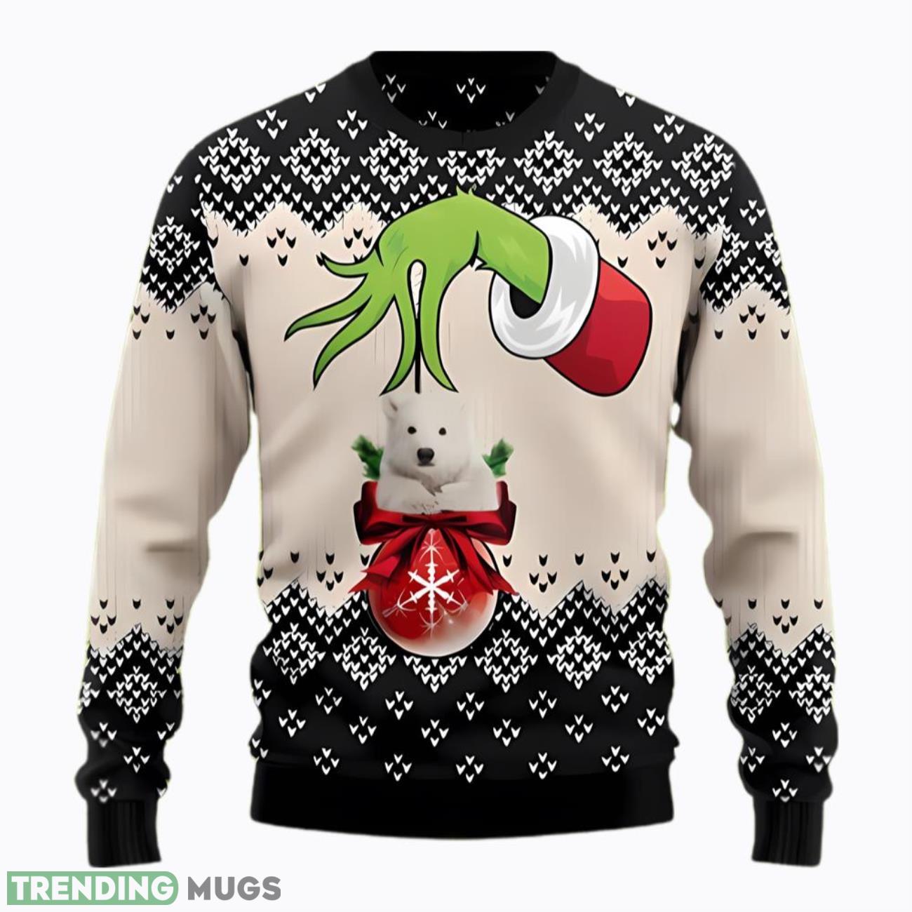 Polar Bear Xmas Ball Grinch Ugly Christmas Sweater Product Photo 1 Polar Bear Xmas Ball Grinch Ugly Christmas Sweater Product Photo 1