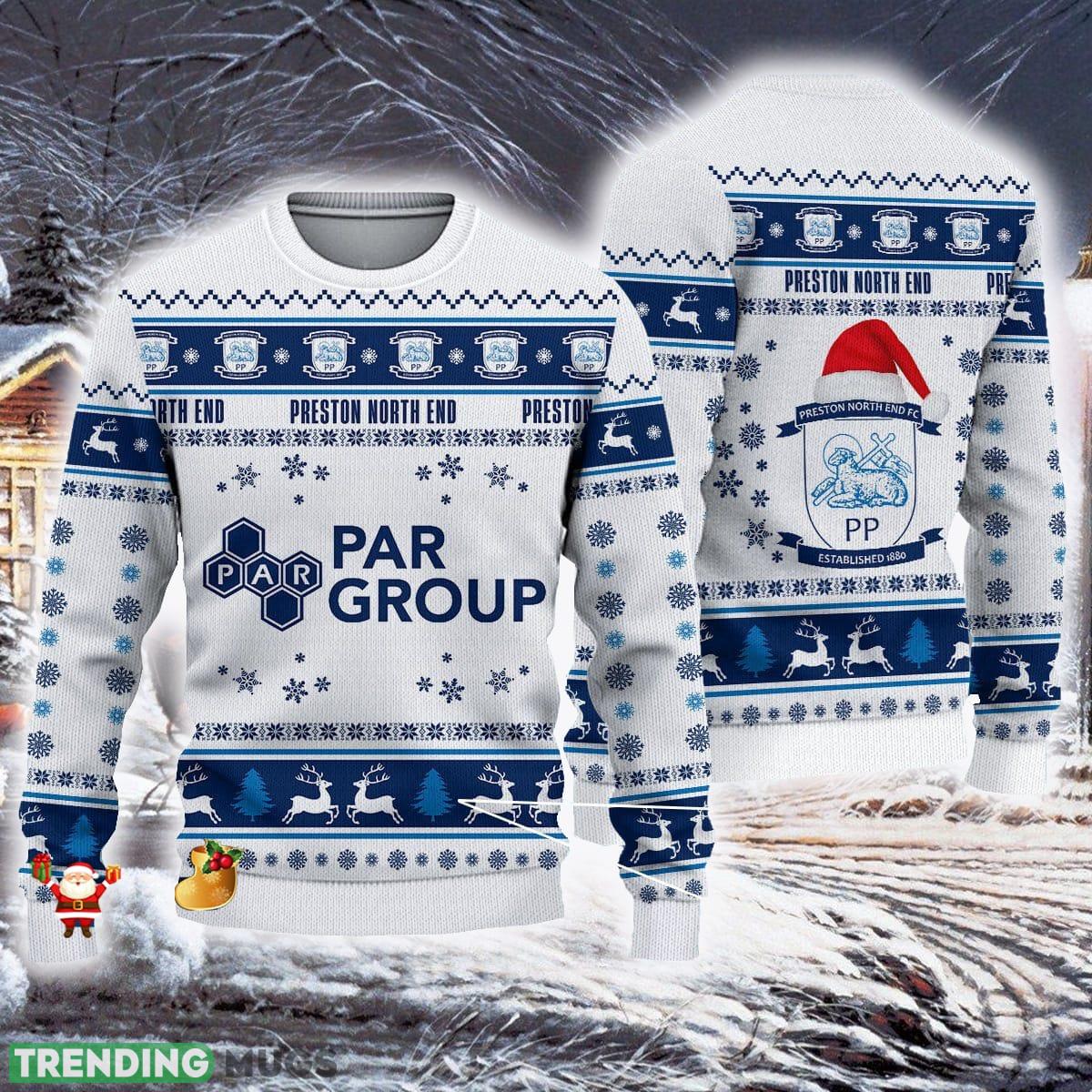 Preston North End F.C Efl Ugly Christmas 3D Sweater For Fans Gift Snow Flowers Christmas Tree Unisex - Preston North End F.C Efl Ugly Christmas 3D Sweater For Fans Gift Preston North End F.C Efl Ugly Christmas 3D Sweater For Fans Gift Snow Flowers Christmas Tree Unisex - Preston North End F.C Efl Ugly Christmas 3D Sweater For Fans Gift