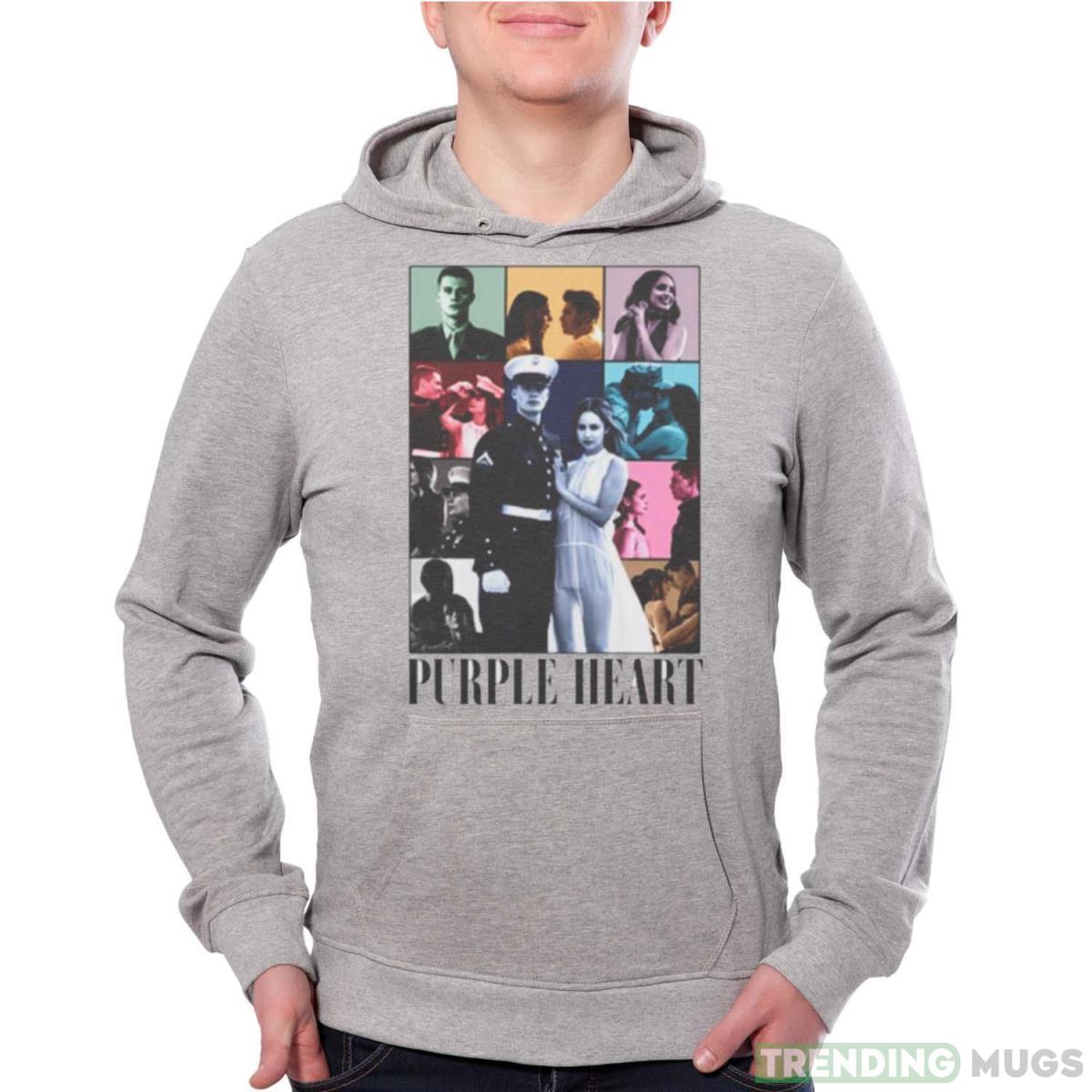 Purple Hearts the eras tour shirt - Grey Unisex Hoodie Purple Hearts the eras tour shirt - Grey Unisex Hoodie