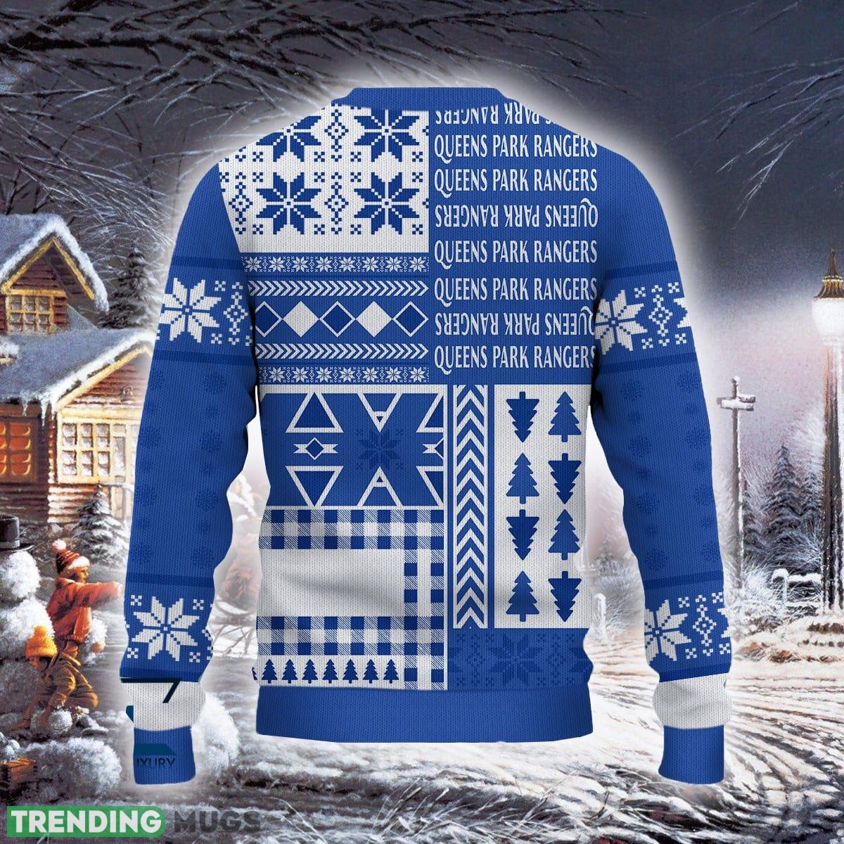 Queens Park Rangers Latest Efl Logo Team Ugly Christmas Sweater For Fans Gift Unisex Sweatshirt 3D Sweater Queens Park Rangers Latest Efl Logo Team Ugly Christmas Sweater For Fans Gift Unisex Sweatshirt 3D Sweater