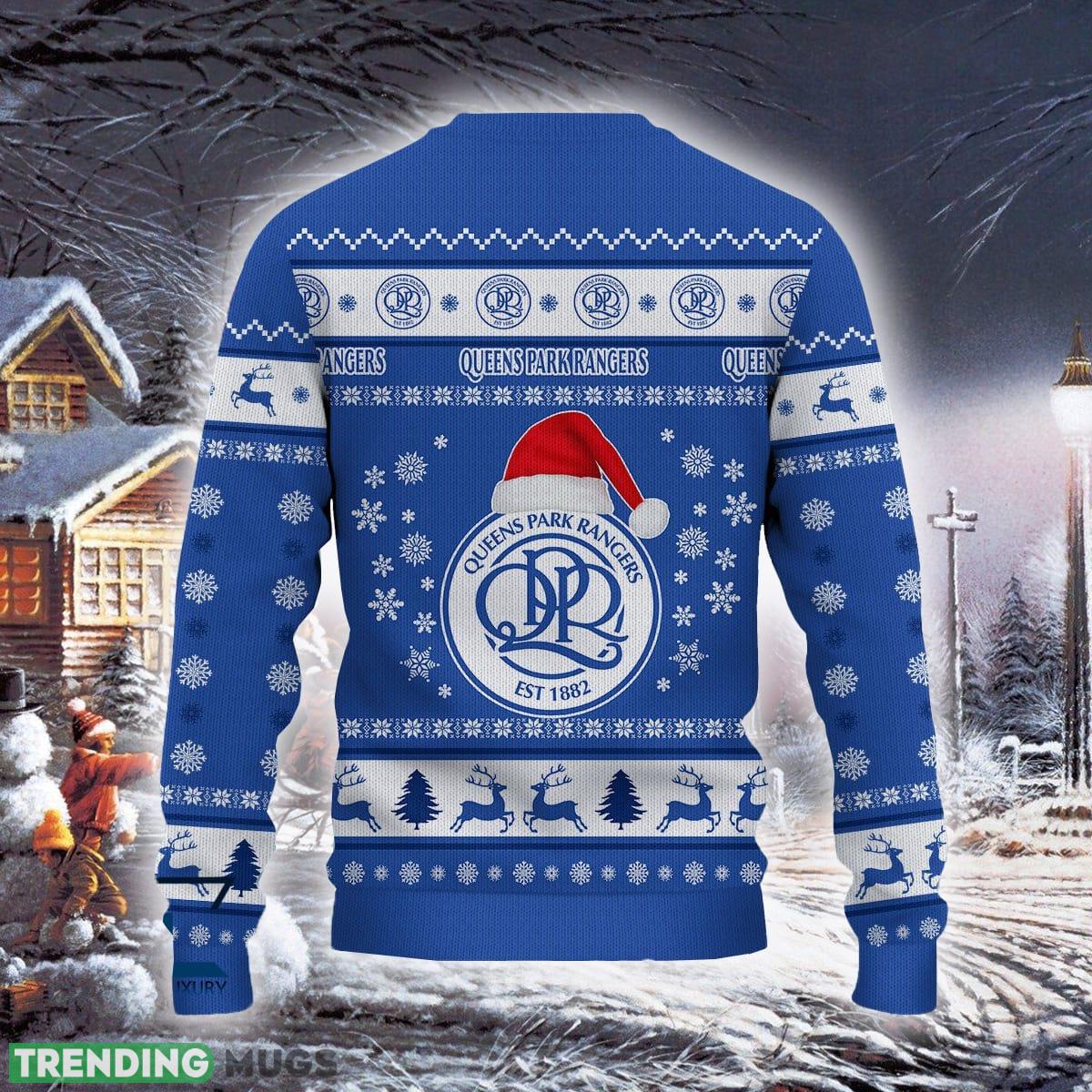 Queens Park Rangers Natural Efl Logo Team Ugly Christmas Sweater For Fans Gift Unisex Sweatshirt 3D Sweater Queens Park Rangers Natural Efl Logo Team Ugly Christmas Sweater For Fans Gift Unisex Sweatshirt 3D Sweater