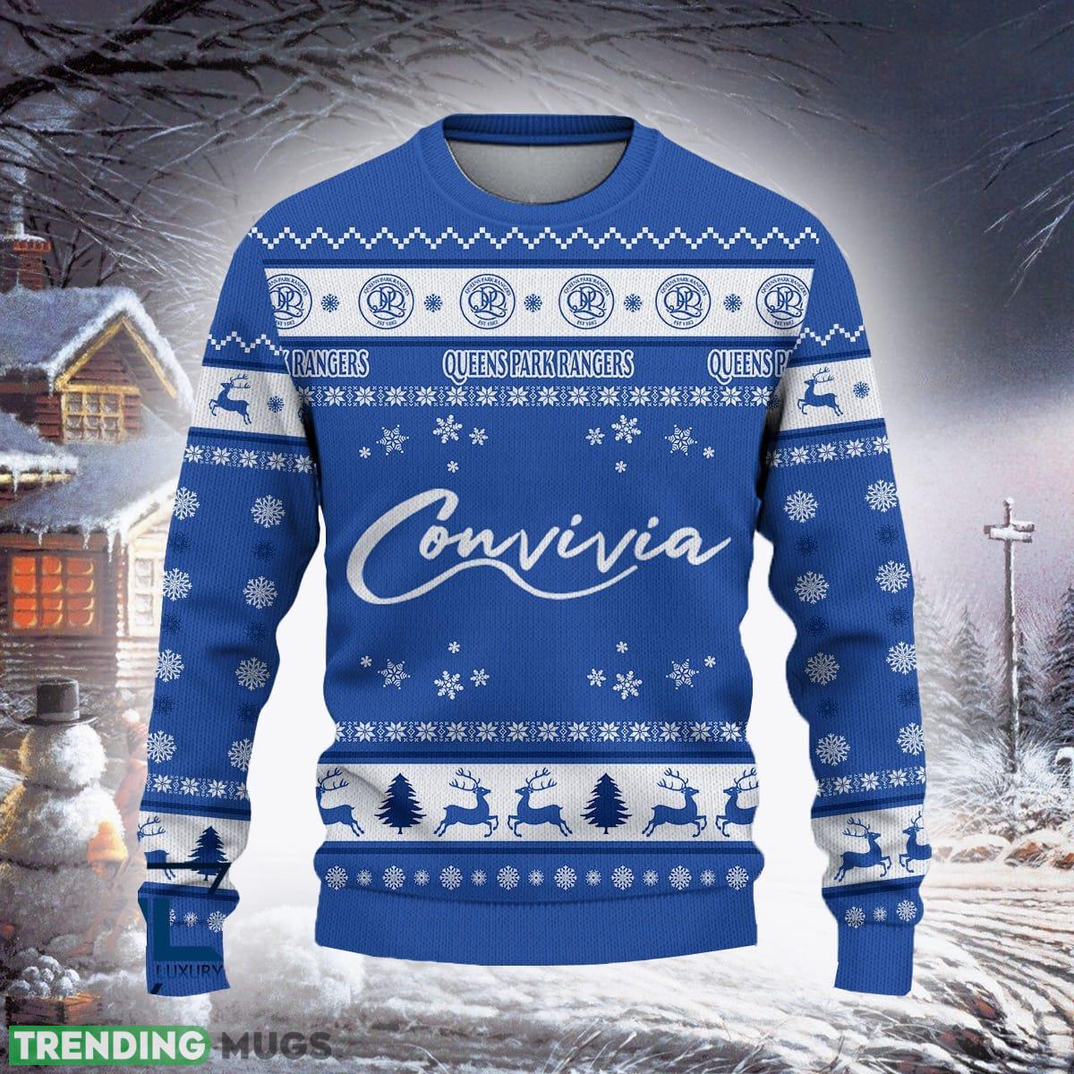 Queens Park Rangers Natural Efl Logo Team Ugly Christmas Sweater For Fans Gift Unisex Sweatshirt - Queens Park Rangers Floral Efl Ugly Christmas Sweater For Fans Gift Queens Park Rangers Natural Efl Logo Team Ugly Christmas Sweater For Fans Gift Unisex Sweatshirt - Queens Park Rangers Floral Efl Ugly Christmas Sweater For Fans Gift