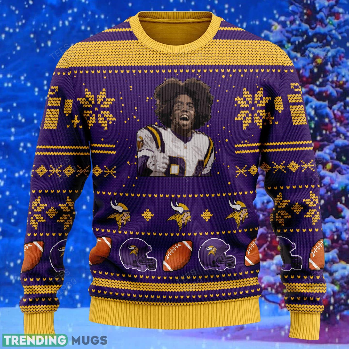 Randy Moss minnesota vikings NFL Knitted Xmas Sweater Gift Men And Women 3D Sweater Randy Moss minnesota vikings NFL Knitted Xmas Sweater Gift Men And Women 3D Sweater