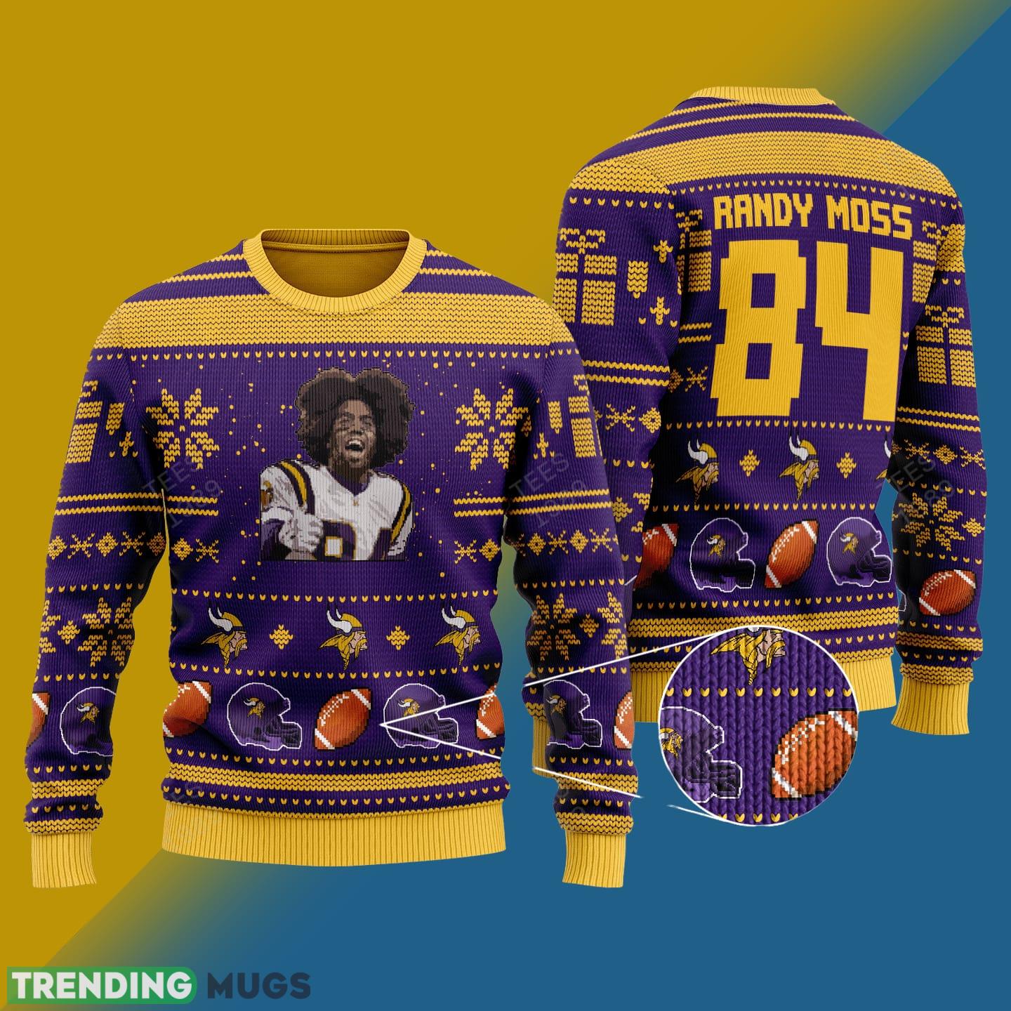 Randy Moss minnesota vikings NFL Knitted Xmas Sweater Gift Men And Women - Randy Moss minnesota vikings NFL Knitted Sweater Photo 1 Randy Moss minnesota vikings NFL Knitted Xmas Sweater Gift Men And Women - Randy Moss minnesota vikings NFL Knitted Sweater Photo 1