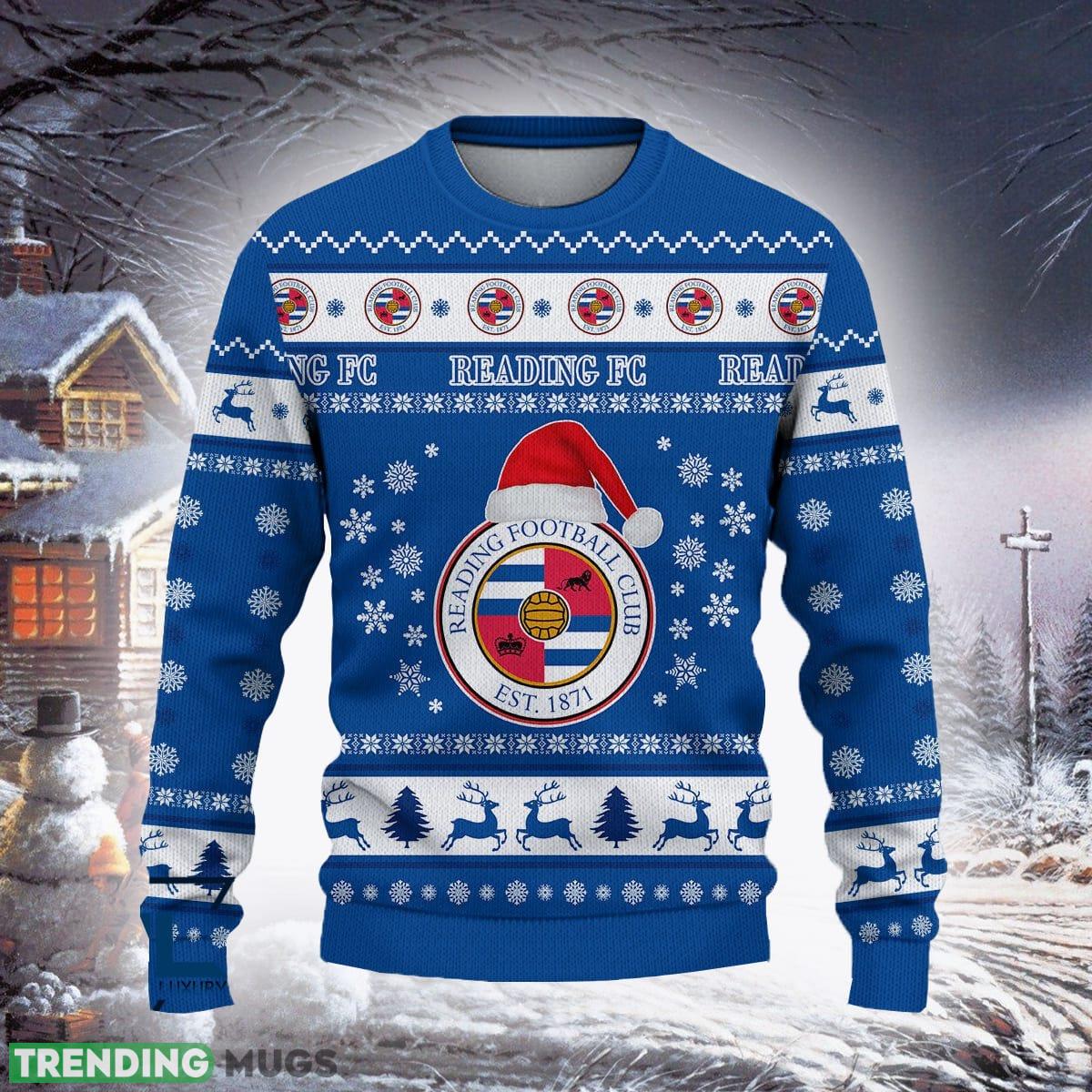 Reading F.C Collection Efl Logo Team Ugly Christmas Sweater For Fans Gift Unisex Sweatshirt 3D Sweater Reading F.C Collection Efl Logo Team Ugly Christmas Sweater For Fans Gift Unisex Sweatshirt 3D Sweater