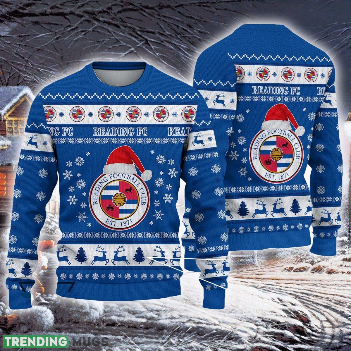 Reading F.C Collection Efl Logo Team Ugly Christmas Sweater For Fans Gift Unisex Sweatshirt 3D Sweater Reading F.C Collection Efl Logo Team Ugly Christmas Sweater For Fans Gift Unisex Sweatshirt 3D Sweater