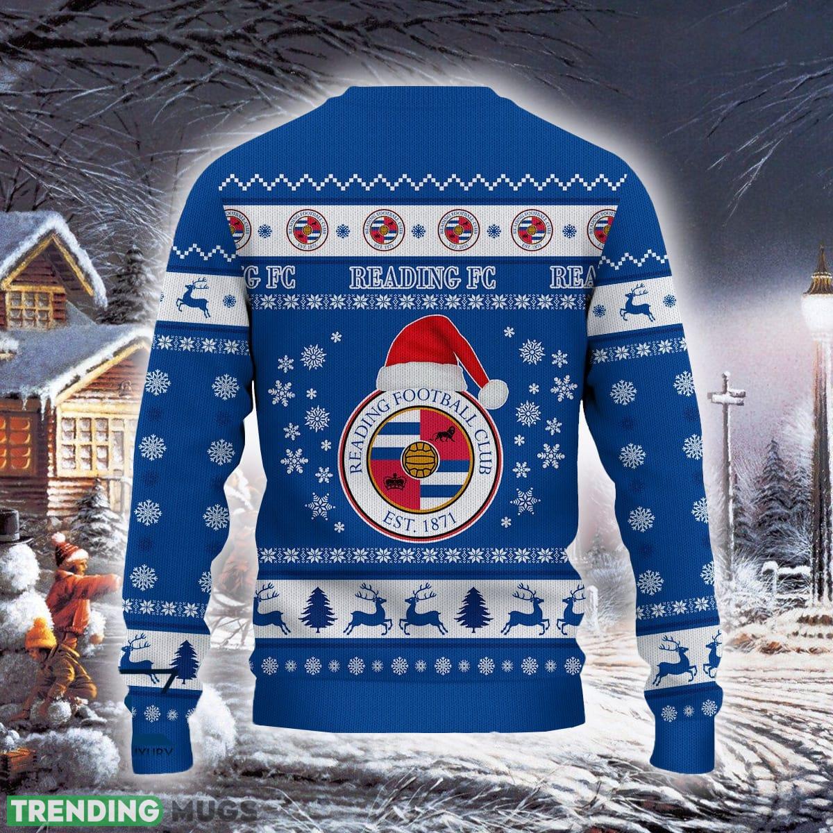 Reading F.C Collection Efl Logo Team Ugly Christmas Sweater For Fans Gift Unisex Sweatshirt - Reading F.C Resort Efl Ugly Christmas Sweater For Fans Gift Reading F.C Collection Efl Logo Team Ugly Christmas Sweater For Fans Gift Unisex Sweatshirt - Reading F.C Resort Efl Ugly Christmas Sweater For Fans Gift