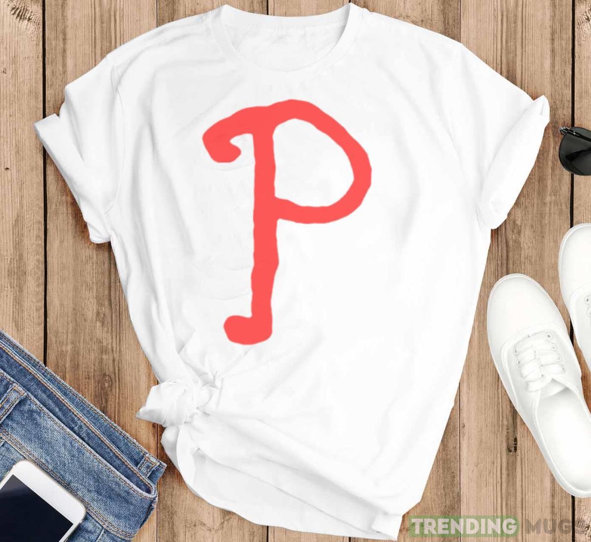 Red October Phillies P logo shirt Light Shirt Red October Phillies P logo shirt Light Shirt