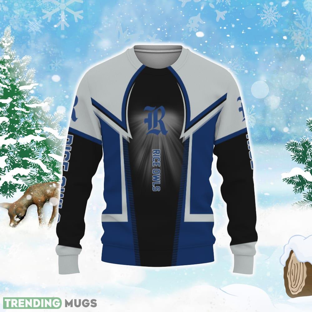 Rice Owls Football American Knitted Xmas Sweater All Over Print 3D Sweater Rice Owls Football American Knitted Xmas Sweater All Over Print 3D Sweater