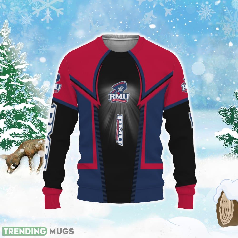 Robert Morris Colonials Football American Ugly Christmas Sweater 3D Sweater Robert Morris Colonials Football American Ugly Christmas Sweater 3D Sweater