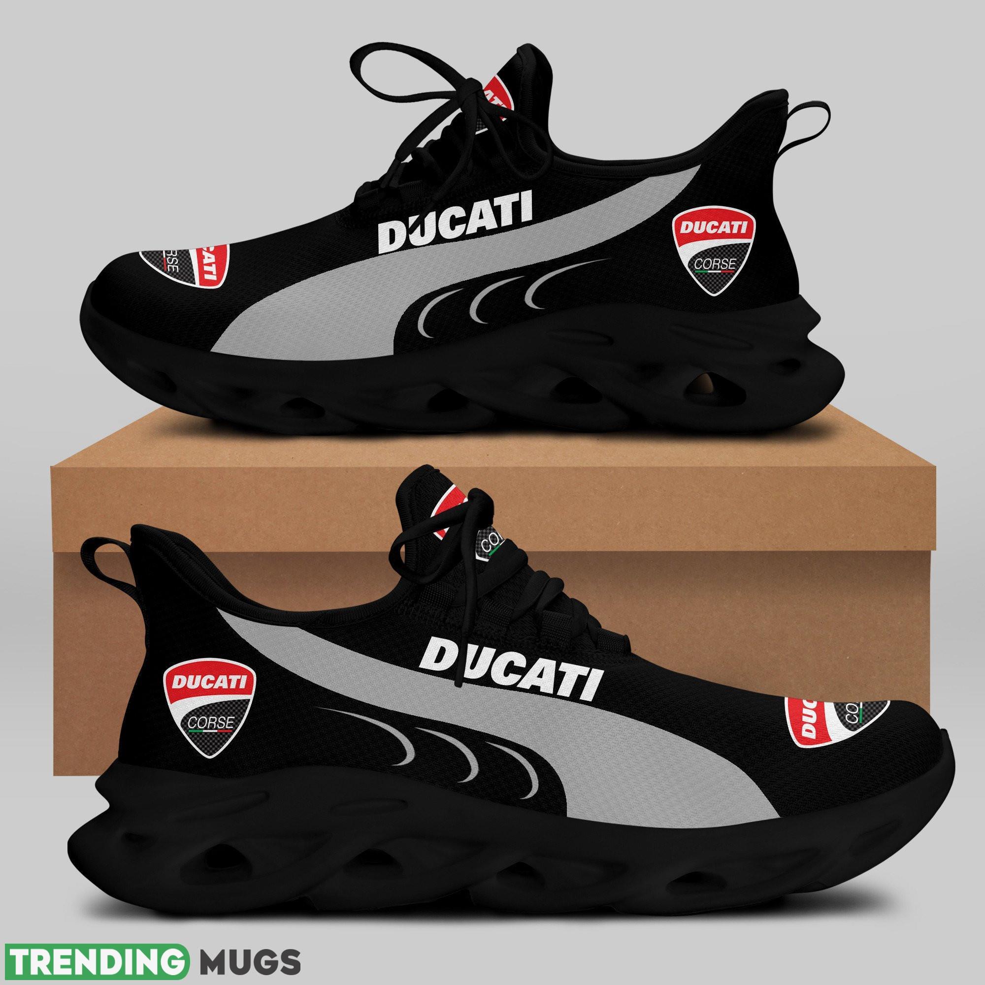 Running Shoes DUCATI Logo Motorcycle Racing Urban Max Soul Sneakers For Men Women - DUCATI RACING Chunky Sneakers White Black Max Soul Shoes For Men And Women Photo 1 Running Shoes DUCATI Logo Motorcycle Racing Urban Max Soul Sneakers For Men Women - DUCATI RACING Chunky Sneakers White Black Max Soul Shoes For Men And Women Photo 1