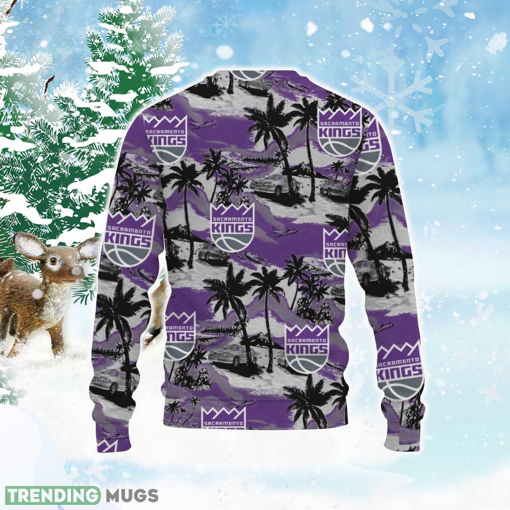 Sacramento Kings Tropical Patterns Knitted Christmas Sweater All Over Print 3D Sweater Sacramento Kings Tropical Patterns Knitted Christmas Sweater All Over Print 3D Sweater