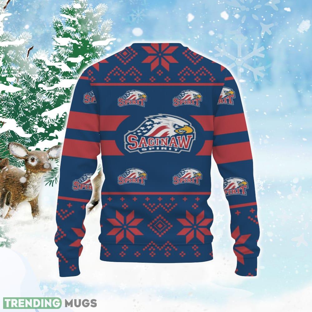 Saginaw Spirit Custom New Uniforms For Fan Gear Ugly Xmas AOP Sweater 3D Sweater Saginaw Spirit Custom New Uniforms For Fan Gear Ugly Xmas AOP Sweater 3D Sweater