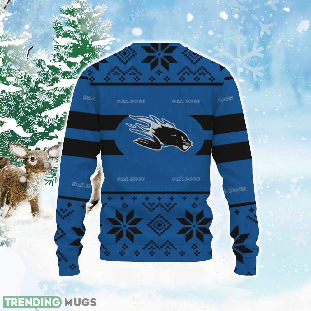 Saint John Sea Dogs Custom New Uniforms For Fan Gear Ugly Xmas Sweater 3D Sweater Saint John Sea Dogs Custom New Uniforms For Fan Gear Ugly Xmas Sweater 3D Sweater