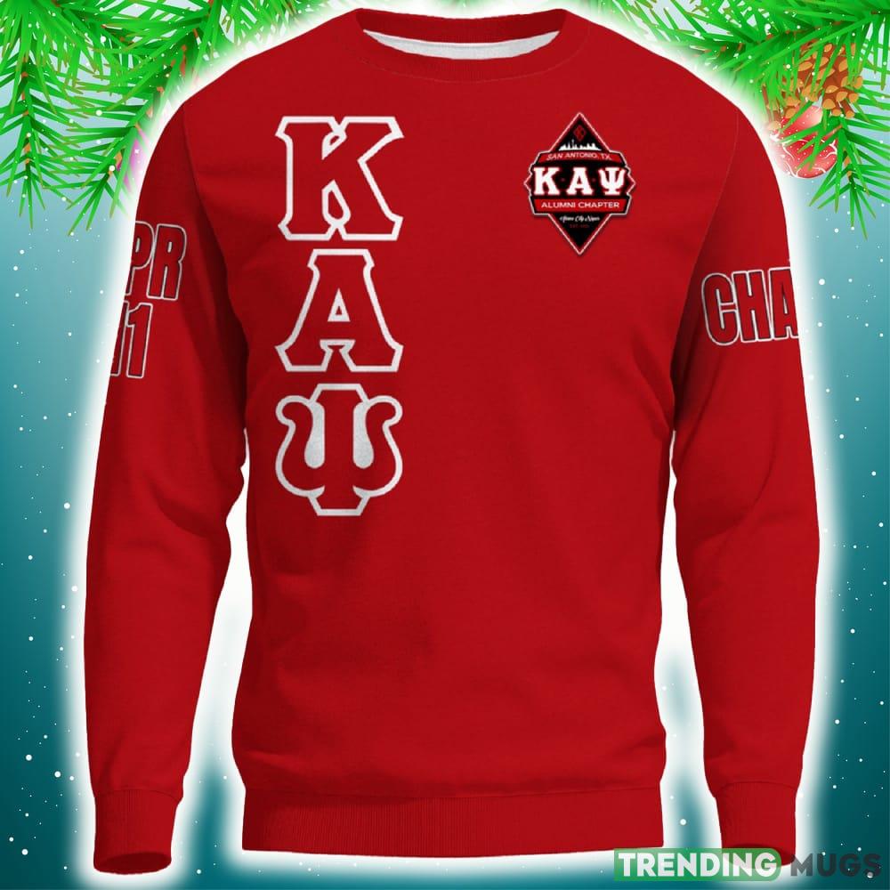San Antonio, TX. Alumni Chapter Red 3D Sweater Community Personalized Logo For Men And Women Gift Christmas 3D Sweater San Antonio, TX. Alumni Chapter Red 3D Sweater Community Personalized Logo For Men And Women Gift Christmas 3D Sweater