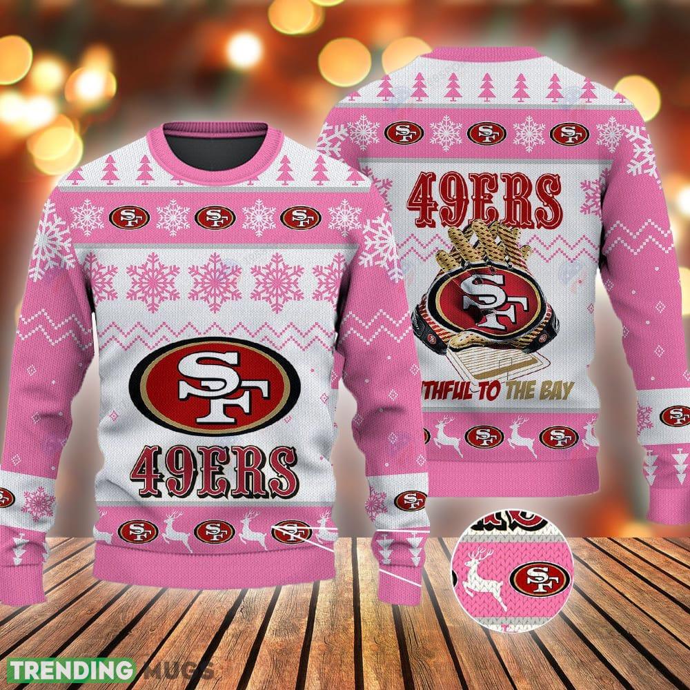 San Francisco 49ers Football Gloves Pattern Ugly Pink Sweater Gift Christmas - San Francisco 49ers Football Gloves Pattern Ugly Pink Sweater Gift Christmas San Francisco 49ers Football Gloves Pattern Ugly Pink Sweater Gift Christmas - San Francisco 49ers Football Gloves Pattern Ugly Pink Sweater Gift Christmas