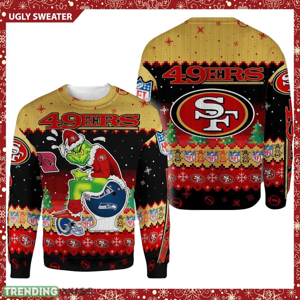San Francisco 49ers Funny Grinch Knitted Christmas 3D Sweater For Fans - San Francisco 49ers Funny Grinch Knitted Christmas 3D Sweater For Fans San Francisco 49ers Funny Grinch Knitted Christmas 3D Sweater For Fans - San Francisco 49ers Funny Grinch Knitted Christmas 3D Sweater For Fans