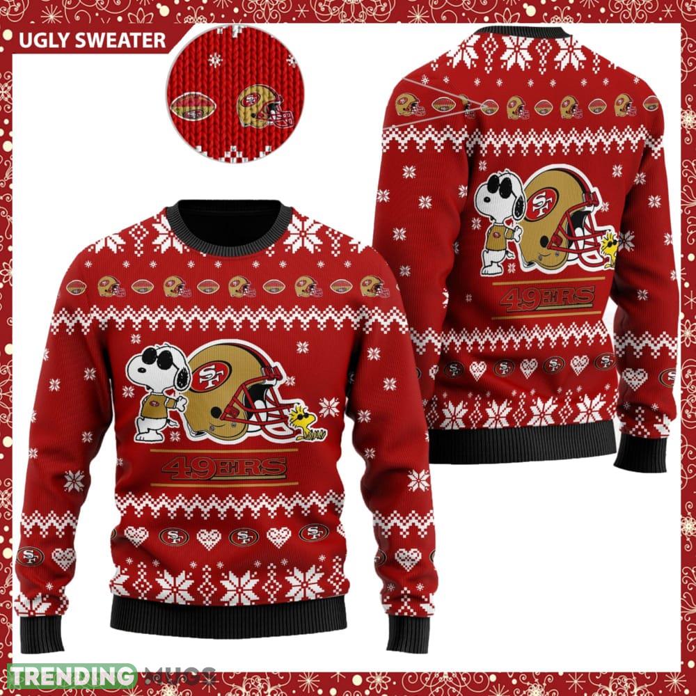 San Francisco 49Ers NFL Cute The Snoopy Show Football Helmet Ugly Christmas Sweater - San Francisco 49Ers NFL Cute The Snoopy Show Football Helmet Ugly Christmas Sweater San Francisco 49Ers NFL Cute The Snoopy Show Football Helmet Ugly Christmas Sweater - San Francisco 49Ers NFL Cute The Snoopy Show Football Helmet Ugly Christmas Sweater