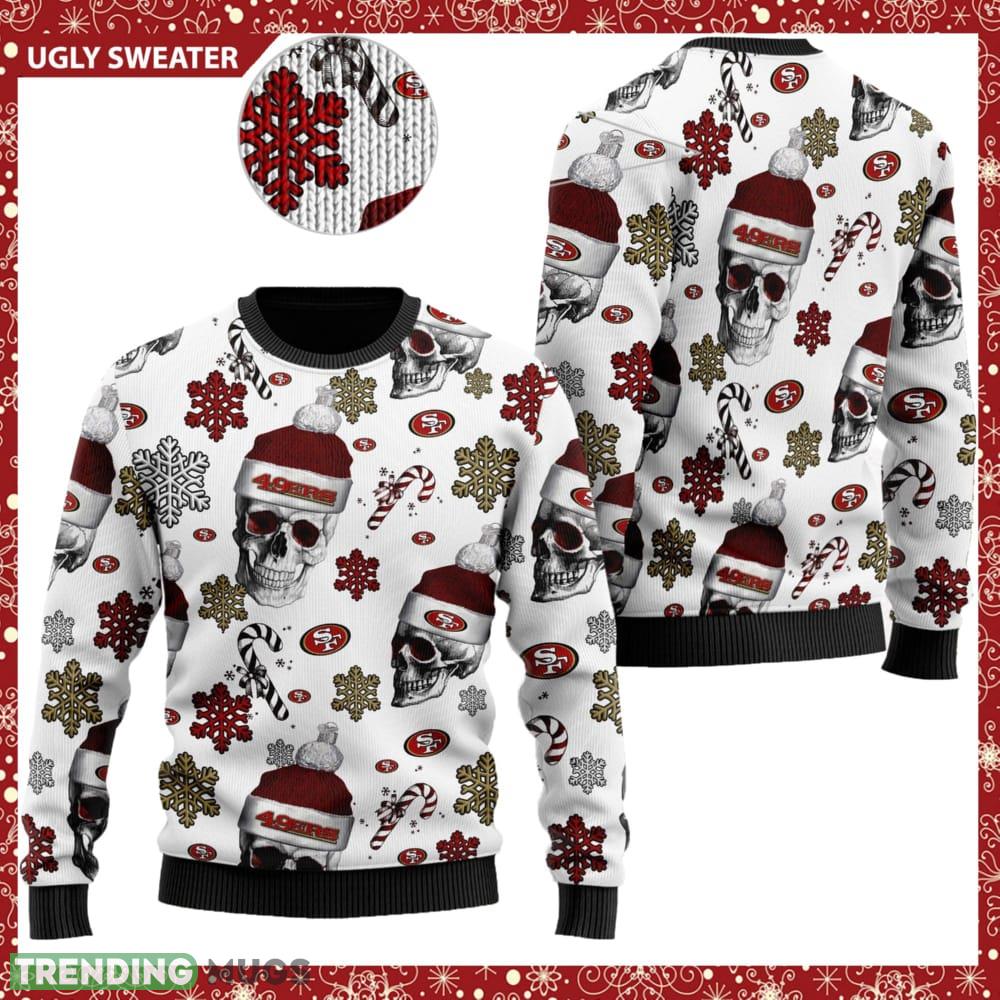 San Francisco 49ers NFL Football Team Santa Skulls Ugly Christmas Sweater - San Francisco 49ers NFL Football Team Santa Skulls Ugly Christmas Sweater San Francisco 49ers NFL Football Team Santa Skulls Ugly Christmas Sweater - San Francisco 49ers NFL Football Team Santa Skulls Ugly Christmas Sweater