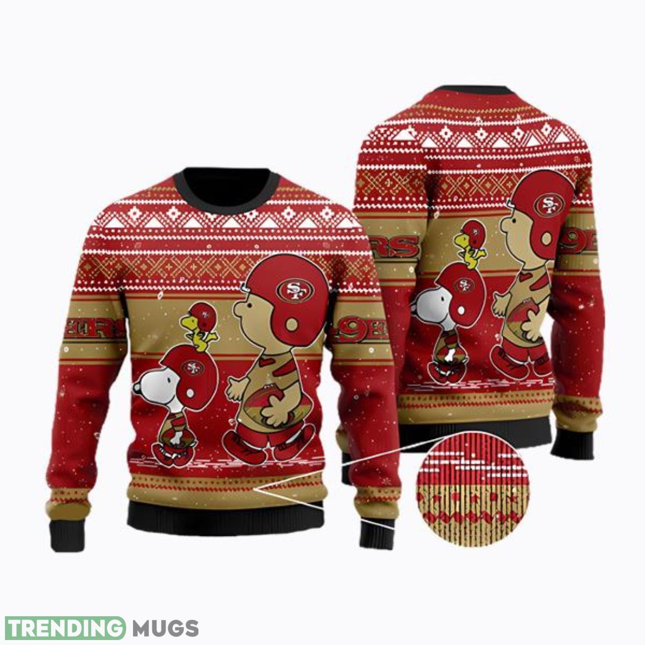 San Francisco 49ers Snoopy Ugly Christmas Sweater Christmas Gift Product Photo 1 San Francisco 49ers Snoopy Ugly Christmas Sweater Christmas Gift Product Photo 1
