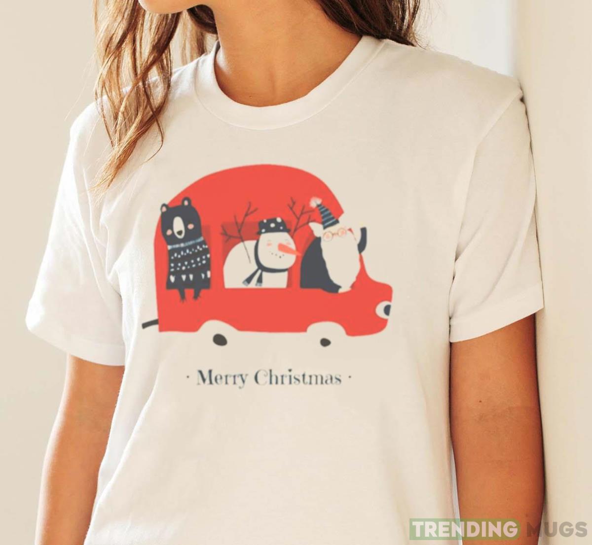 Santa Car shirt Light Shirt Santa Car shirt Light Shirt