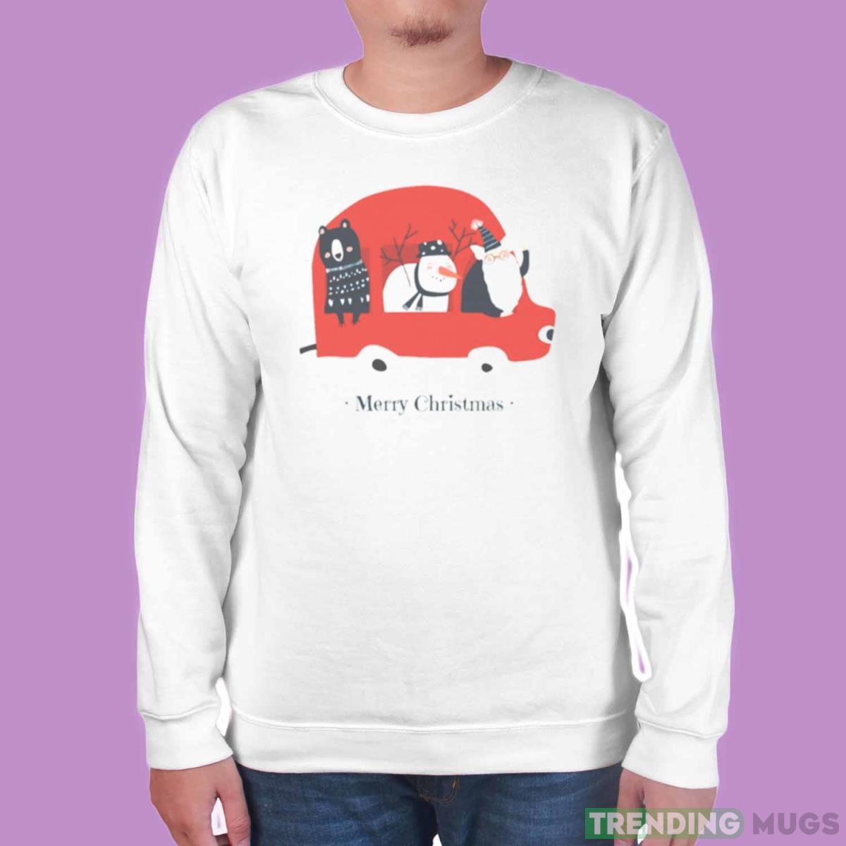 Santa Car shirt Light Shirt Santa Car shirt Light Shirt