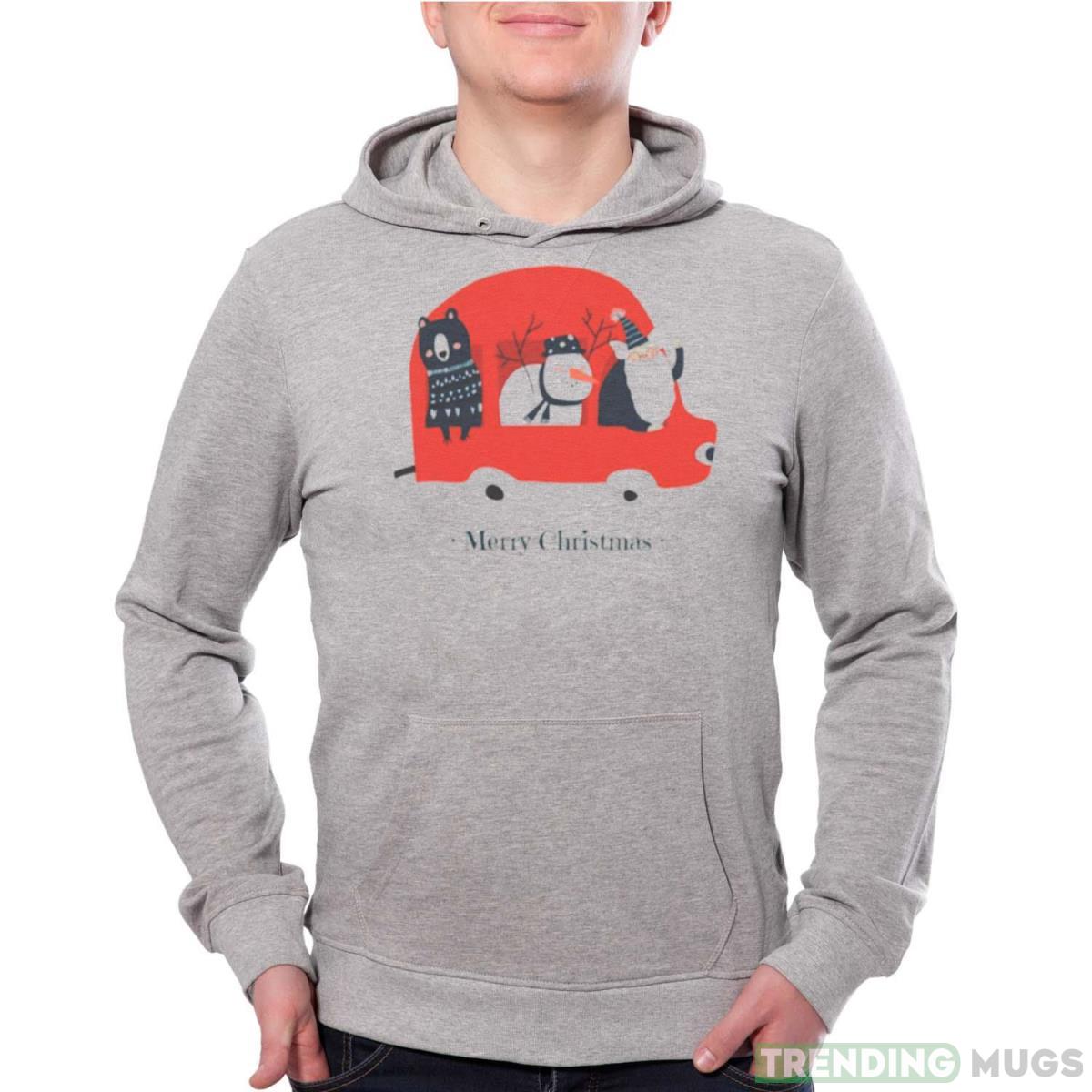 Santa Car shirt - Grey Unisex Hoodie Santa Car shirt - Grey Unisex Hoodie