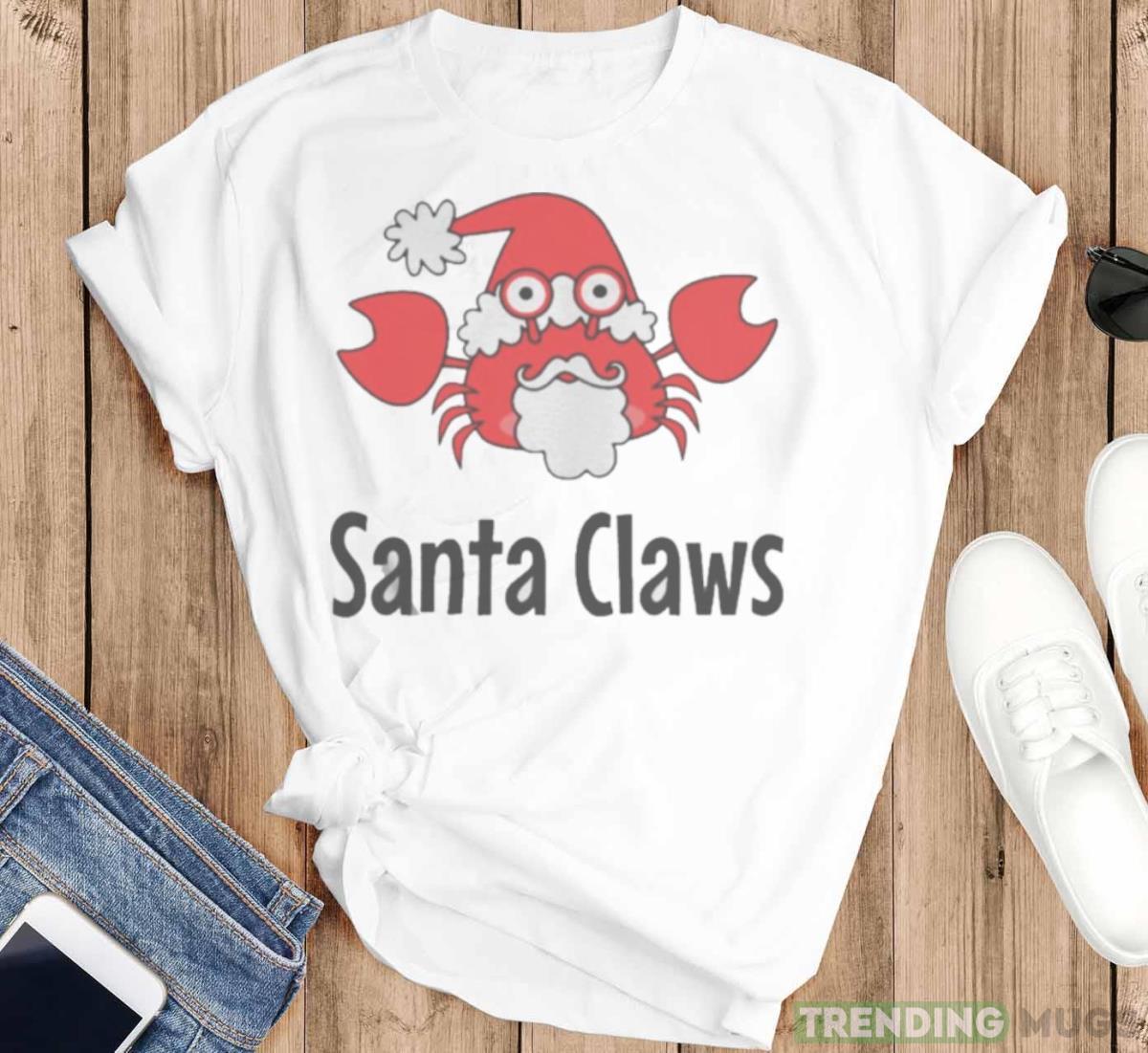 Santa Claws Crab Shirt Light Shirt Santa Claws Crab Shirt Light Shirt