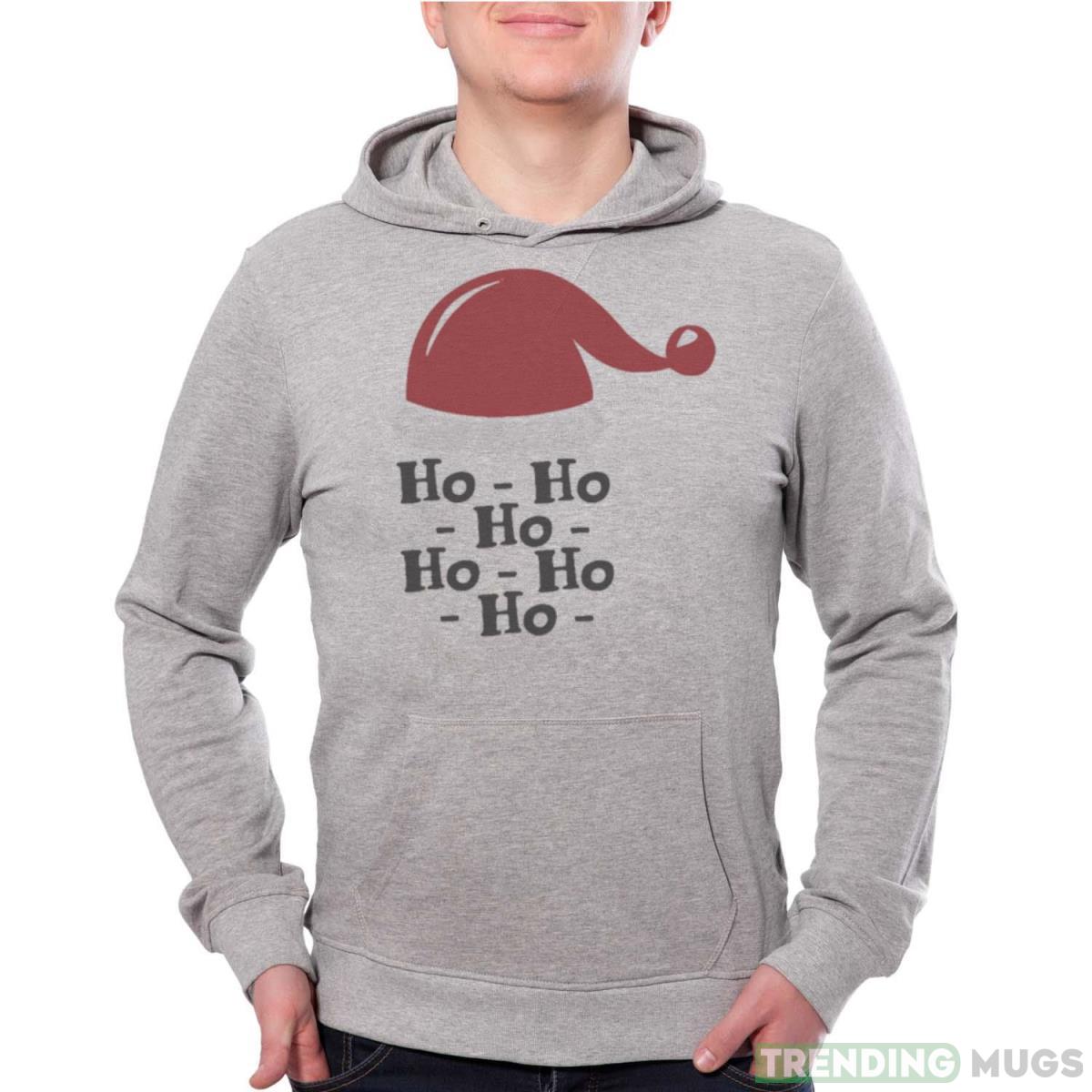 Santa Hat Hohoho Cute shirt - Grey Unisex Hoodie Santa Hat Hohoho Cute shirt - Grey Unisex Hoodie