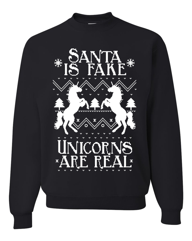 Santa is Fake Unicorns are Real Funny Unicorn Xmas Merry Sweater Sweatshirt For Men And Women Gift Ugly Christmas - 031023-173744 Santa is Fake Unicorns are Real Funny Unicorn Xmas Merry Sweater Sweatshirt For Men And Women Gift Ugly Christmas - 031023-173744