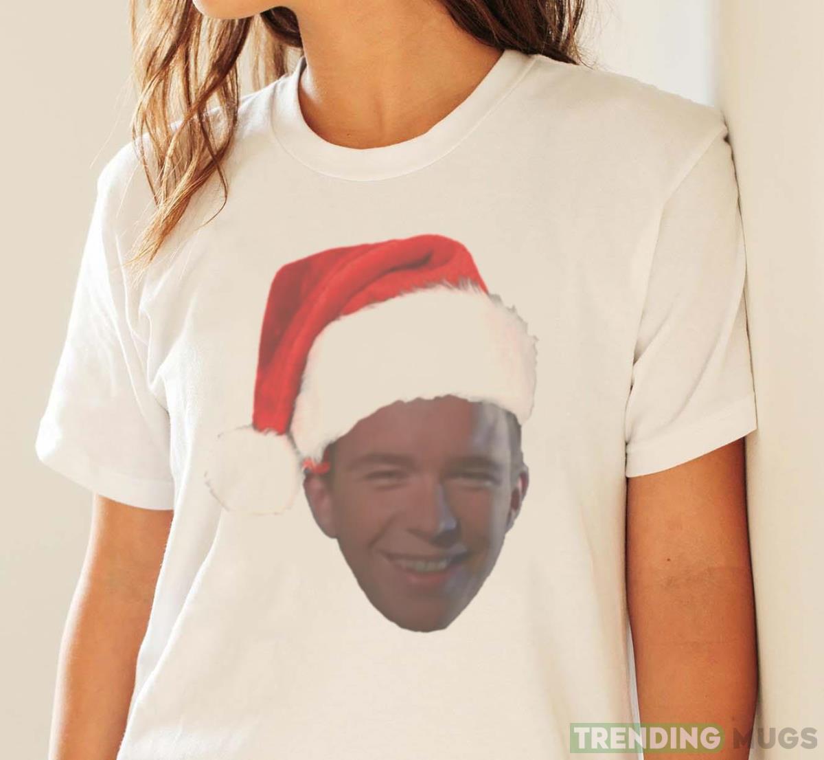 Santa Rick Astley Christmas shirt Light Shirt Santa Rick Astley Christmas shirt Light Shirt