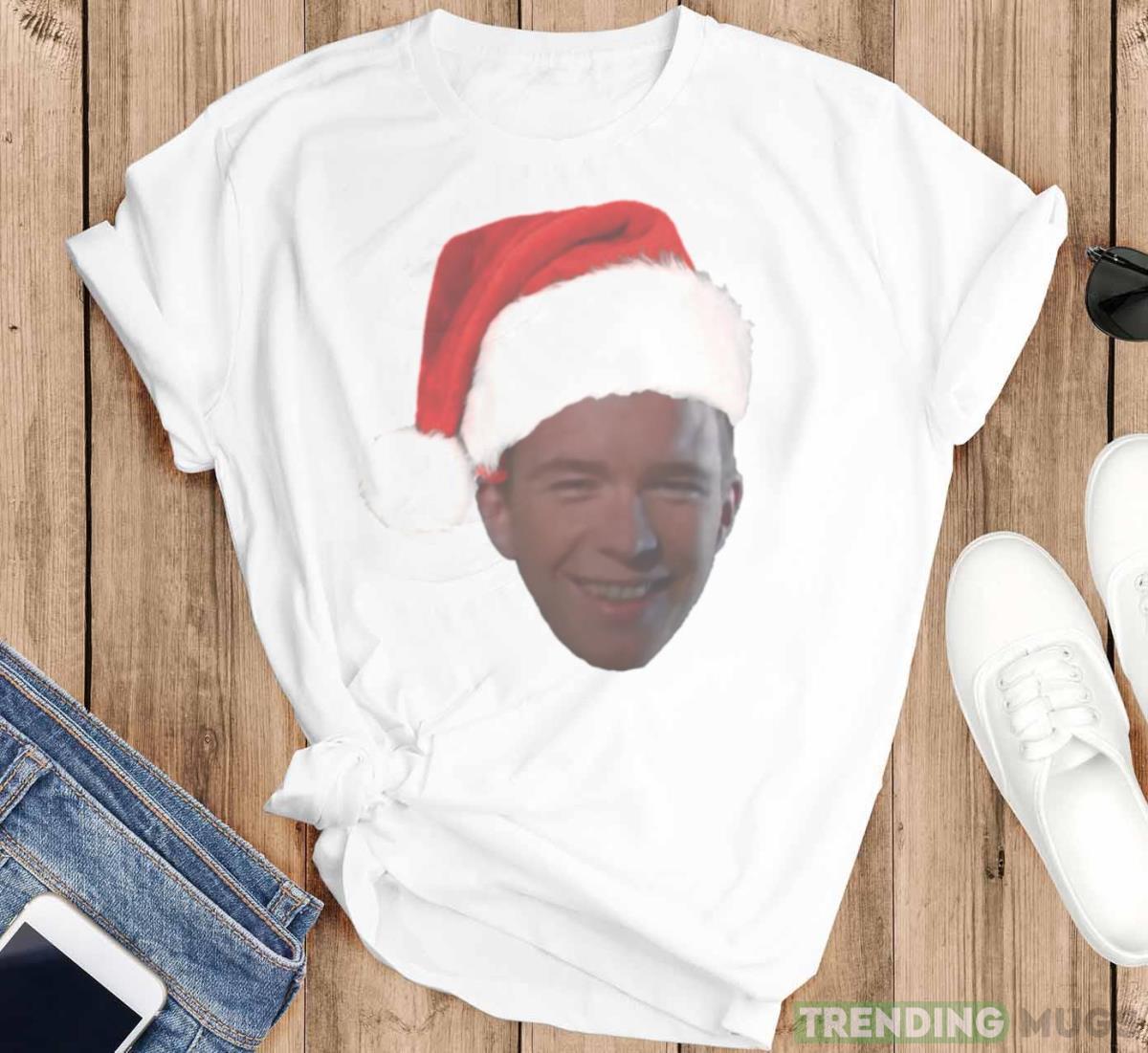 Santa Rick Astley Christmas shirt Light Shirt Santa Rick Astley Christmas shirt Light Shirt