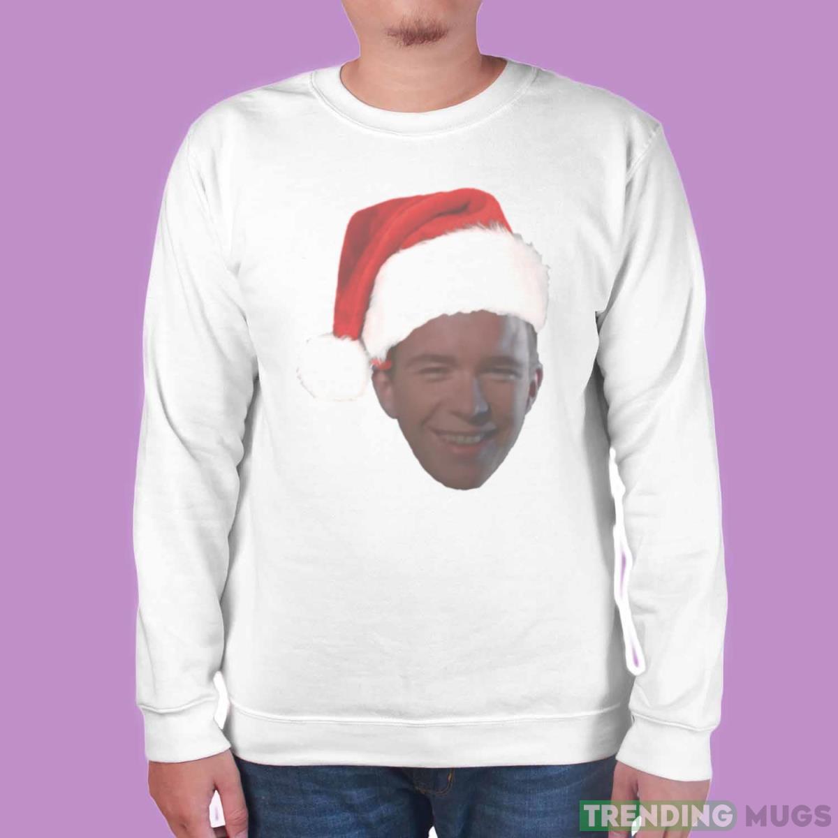 Santa Rick Astley Christmas shirt Light Shirt Santa Rick Astley Christmas shirt Light Shirt