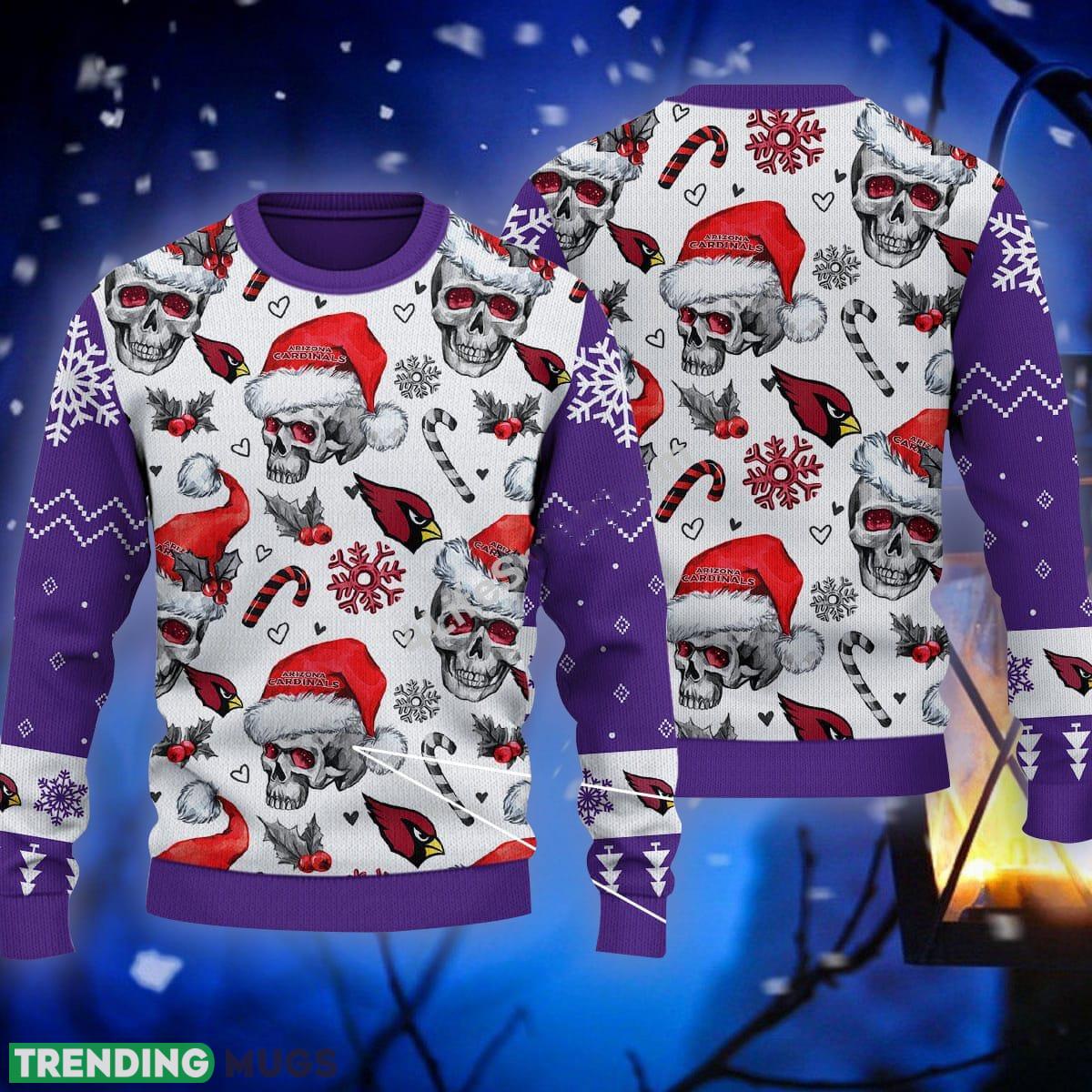 Santa Skull Arizona Cardinals Candy Cane Ugly Sweater Purple Gift For Christmas - Santa Skull Arizona Cardinals Candy Cane Ugly Sweater Purple Gift For Christmas Santa Skull Arizona Cardinals Candy Cane Ugly Sweater Purple Gift For Christmas - Santa Skull Arizona Cardinals Candy Cane Ugly Sweater Purple Gift For Christmas