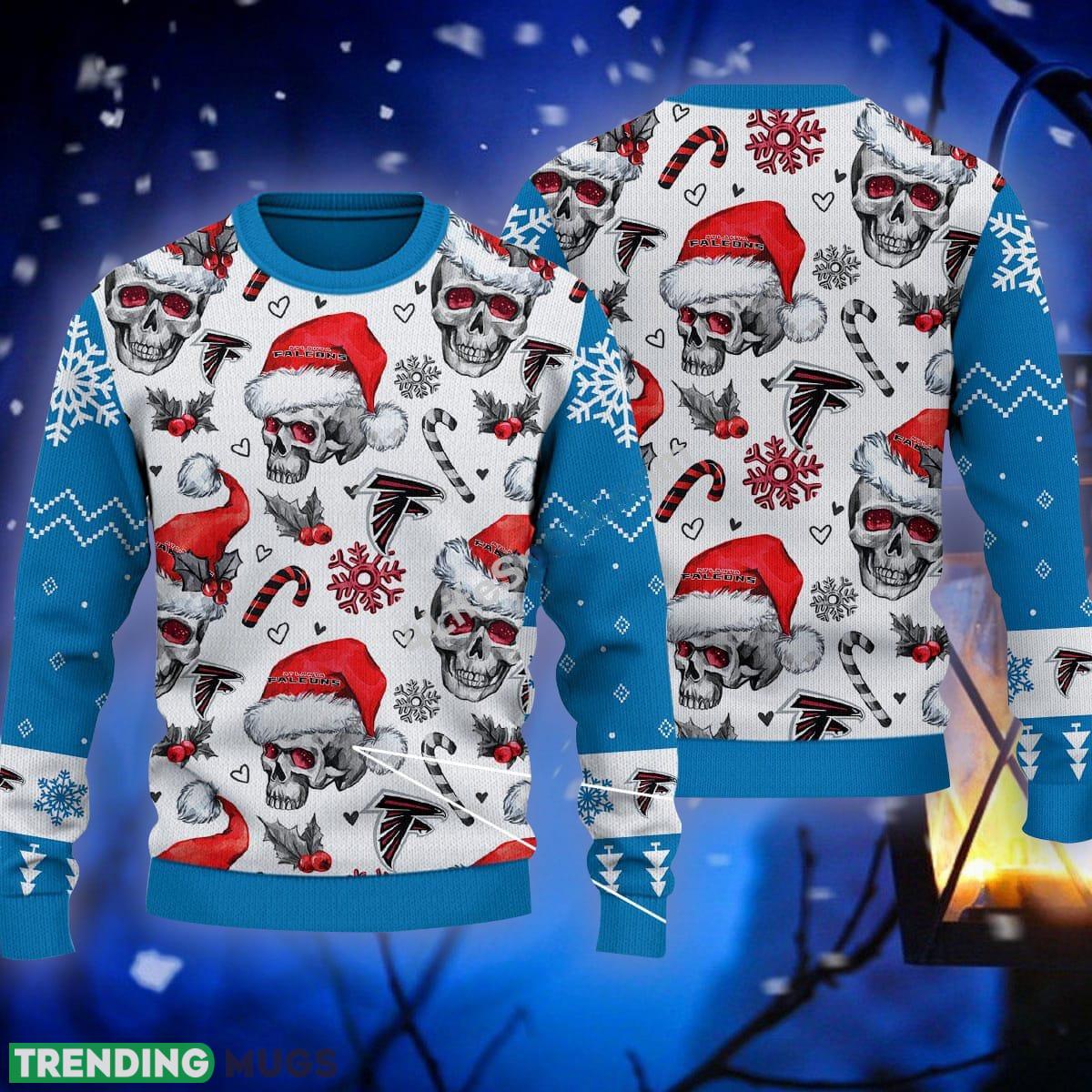 Santa Skull Atlanta Falcons Candy Cane Ugly Sweater Blue Gift For Christmas - Santa Skull Atlanta Falcons Candy Cane Ugly Sweater Blue Gift For Christmas Santa Skull Atlanta Falcons Candy Cane Ugly Sweater Blue Gift For Christmas - Santa Skull Atlanta Falcons Candy Cane Ugly Sweater Blue Gift For Christmas
