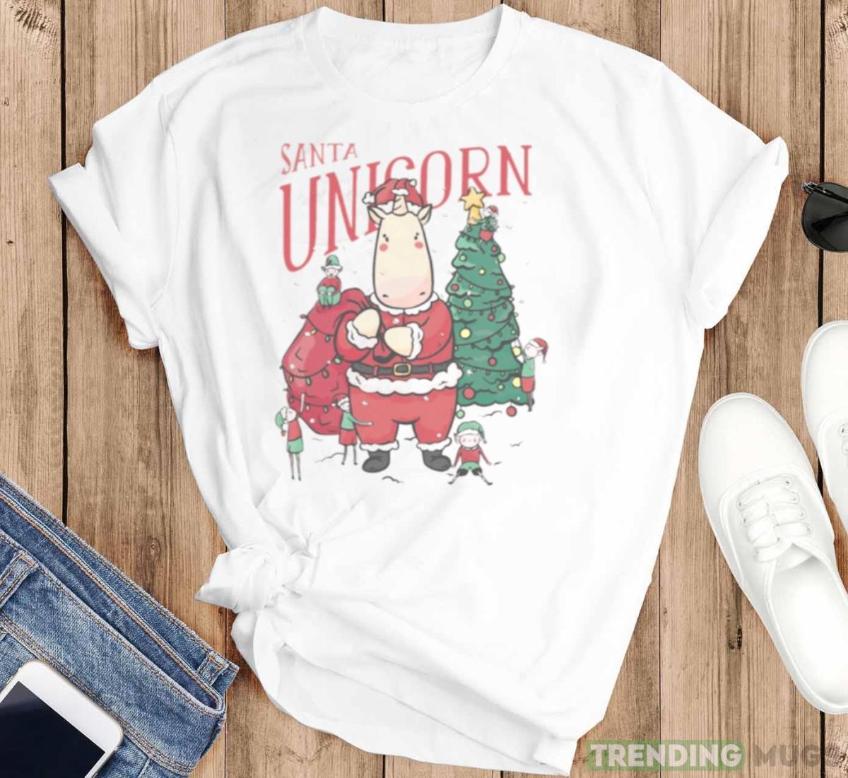 Santa Unicorn Christmas Santa Claus shirt Light Shirt Santa Unicorn Christmas Santa Claus shirt Light Shirt