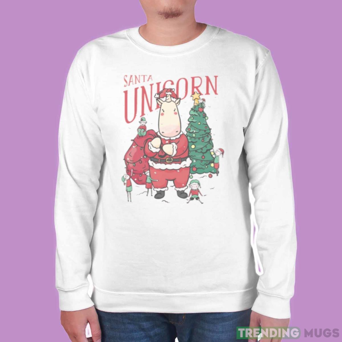 Santa Unicorn Christmas Santa Claus shirt Light Shirt Santa Unicorn Christmas Santa Claus shirt Light Shirt