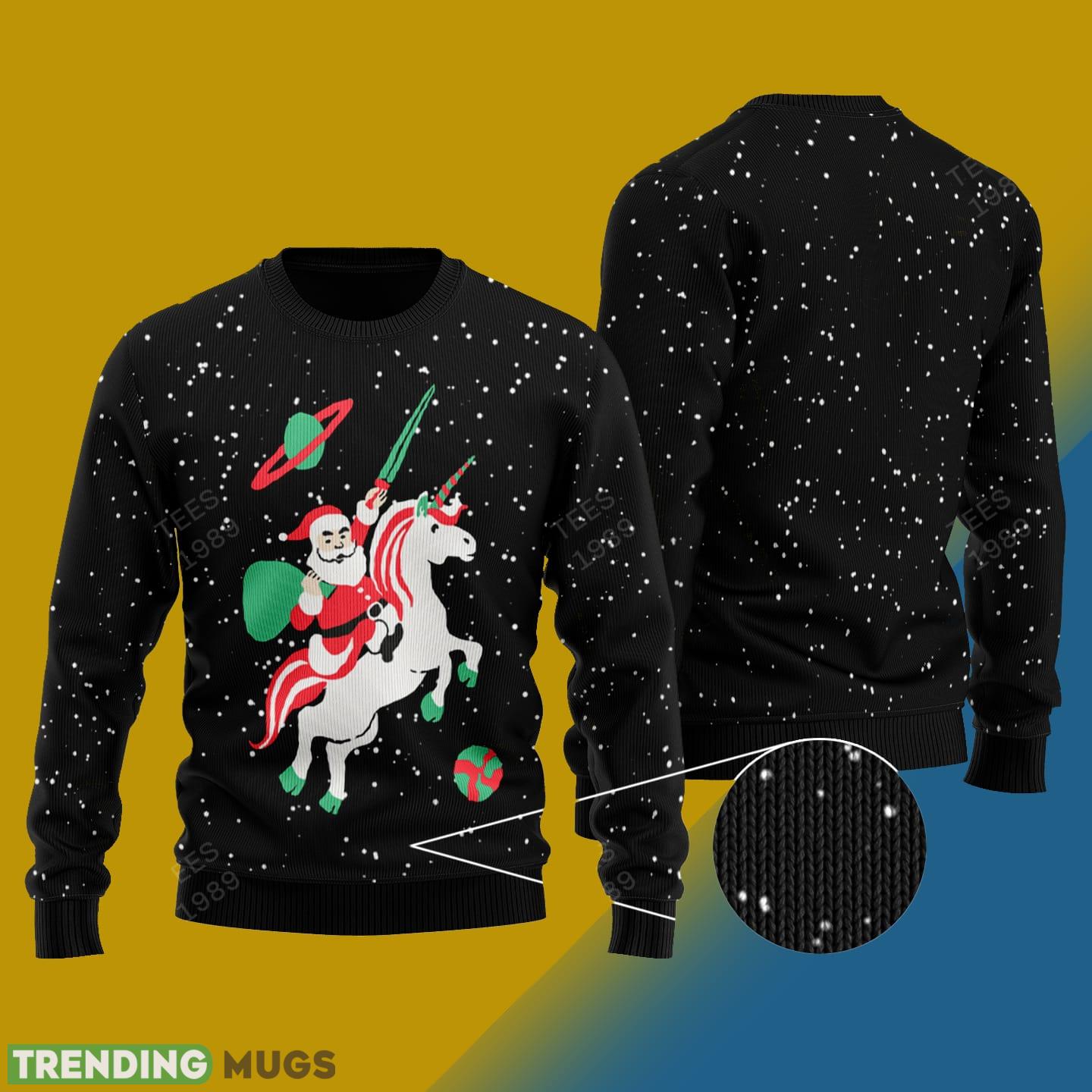 Santa Unicorns Design Knitted Xmas Sweater Gift Men And Women - Santa Unicorn Sweaters v1 Santa Unicorns Design Knitted Xmas Sweater Gift Men And Women - Santa Unicorn Sweaters v1