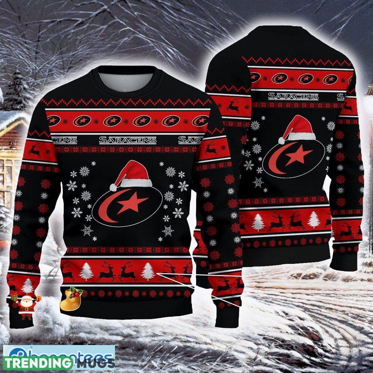 Saracens Premiership Rugby Ugly Christmas Sweaters For Fans Gift Snow Flowers Christmas Tree - Saracens Premiership Rugby Ugly Christmas Sweaters For Fans Gift Snow Flowers Christmas Tree Saracens Premiership Rugby Ugly Christmas Sweaters For Fans Gift Snow Flowers Christmas Tree - Saracens Premiership Rugby Ugly Christmas Sweaters For Fans Gift Snow Flowers Christmas Tree