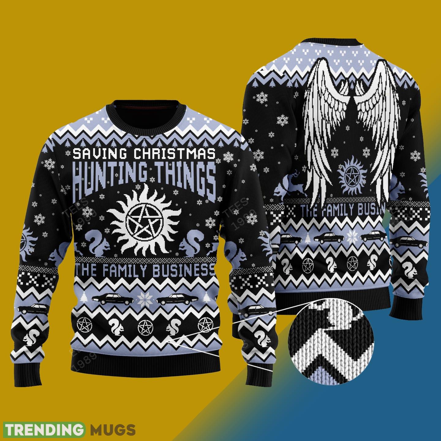 Saving Christmas Hunting Thingss Knitted Xmas Sweater Gift Men And Women - 2.Saving Christmas Hunting Things Sweaters Saving Christmas Hunting Thingss Knitted Xmas Sweater Gift Men And Women - 2.Saving Christmas Hunting Things Sweaters