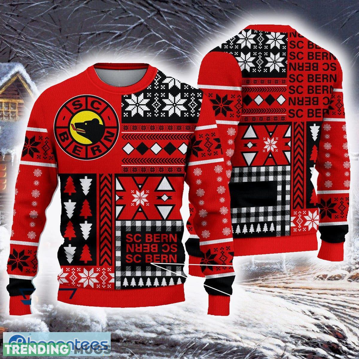 SC Bern Trendy National League Und Swiss League 3D Ugly Christmas Sweaters For Fans Gift - SC Bern Trendy National League Und Swiss League 3D Ugly Christmas Sweaters For Fans Gift SC Bern Trendy National League Und Swiss League 3D Ugly Christmas Sweaters For Fans Gift - SC Bern Trendy National League Und Swiss League 3D Ugly Christmas Sweaters For Fans Gift