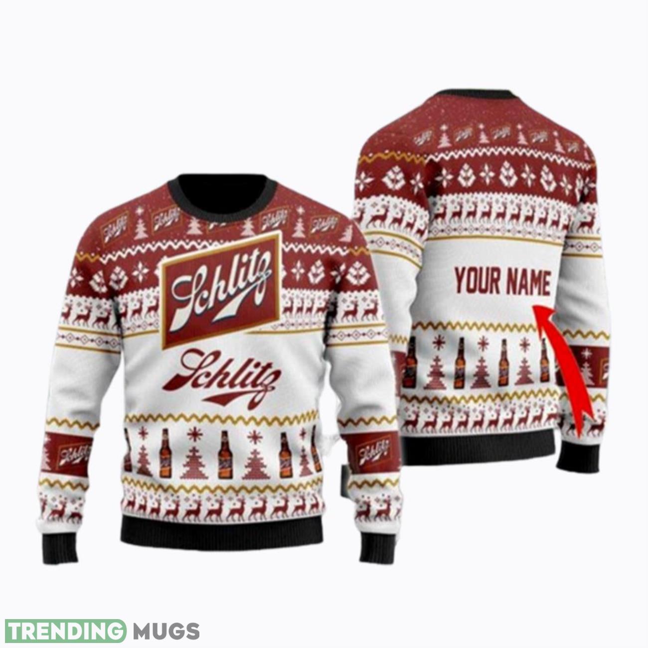 Schlitz Beer Ugly Christmas Sweaters Product Photo 1