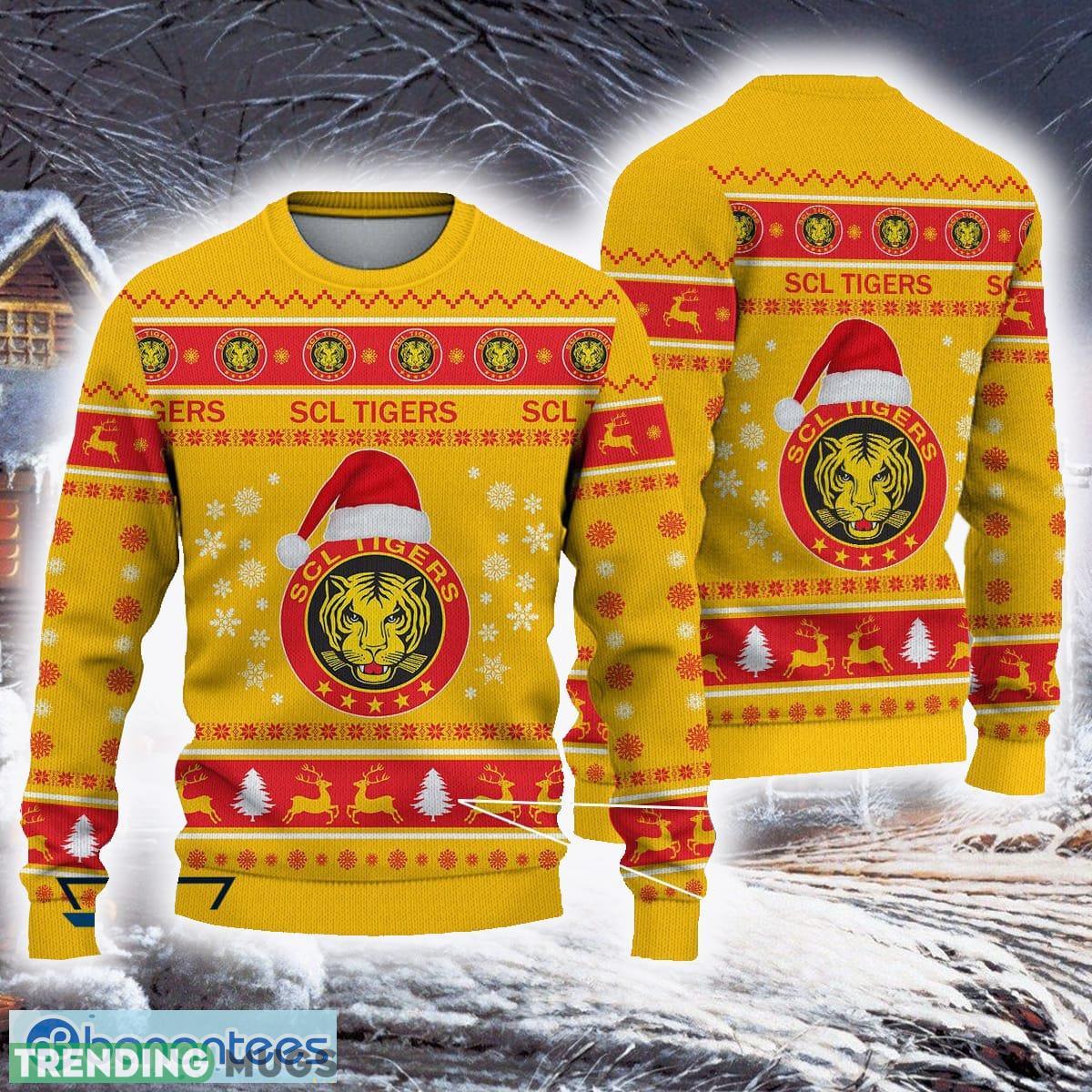 SCL Tigers Signature National League Und Swiss League 3D Ugly Christmas Sweaters For Fans Gift - SCL Tigers Signature National League Und Swiss League 3D Ugly Christmas Sweaters For Fans Gift SCL Tigers Signature National League Und Swiss League 3D Ugly Christmas Sweaters For Fans Gift - SCL Tigers Signature National League Und Swiss League 3D Ugly Christmas Sweaters For Fans Gift