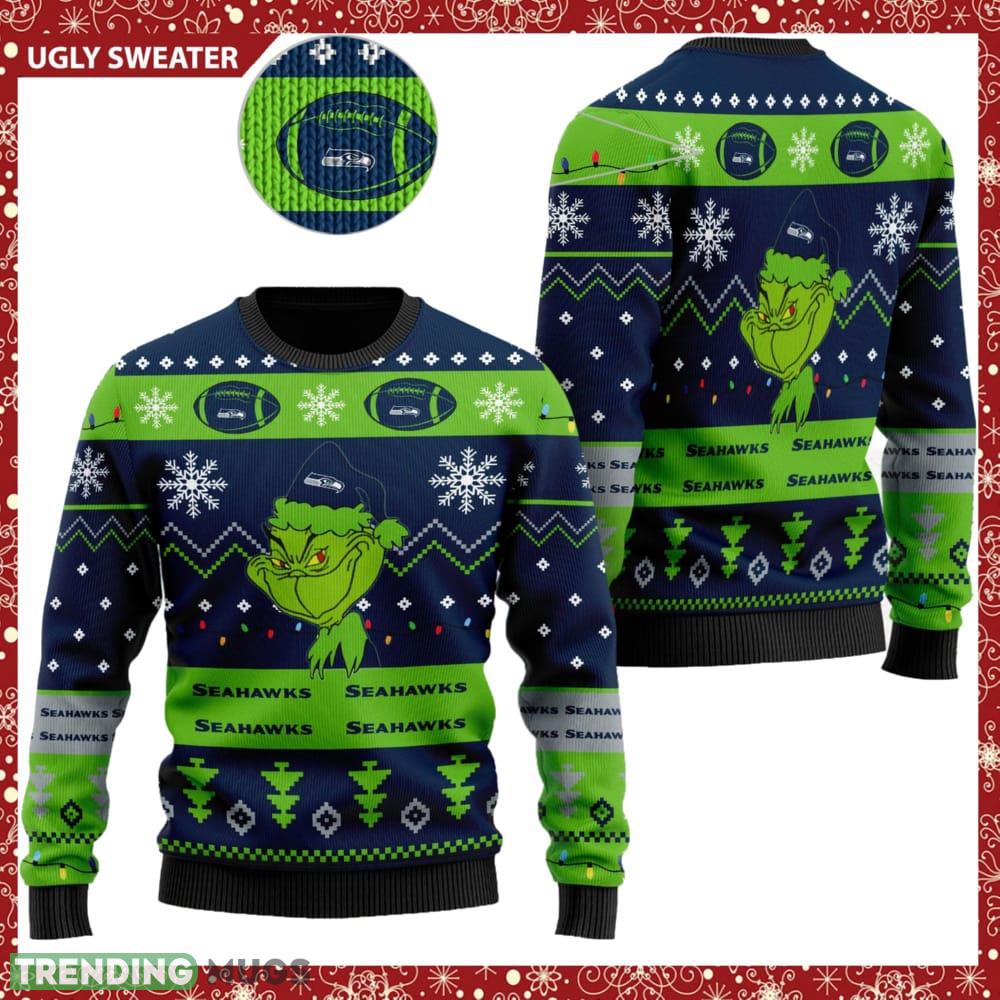 Seattle Seahawks American NFL Football Team Logo Cute Grinch Ugly Christmas Sweater - Seattle Seahawks American NFL Football Team Logo Cute Grinch Ugly Christmas Sweater Seattle Seahawks American NFL Football Team Logo Cute Grinch Ugly Christmas Sweater - Seattle Seahawks American NFL Football Team Logo Cute Grinch Ugly Christmas Sweater