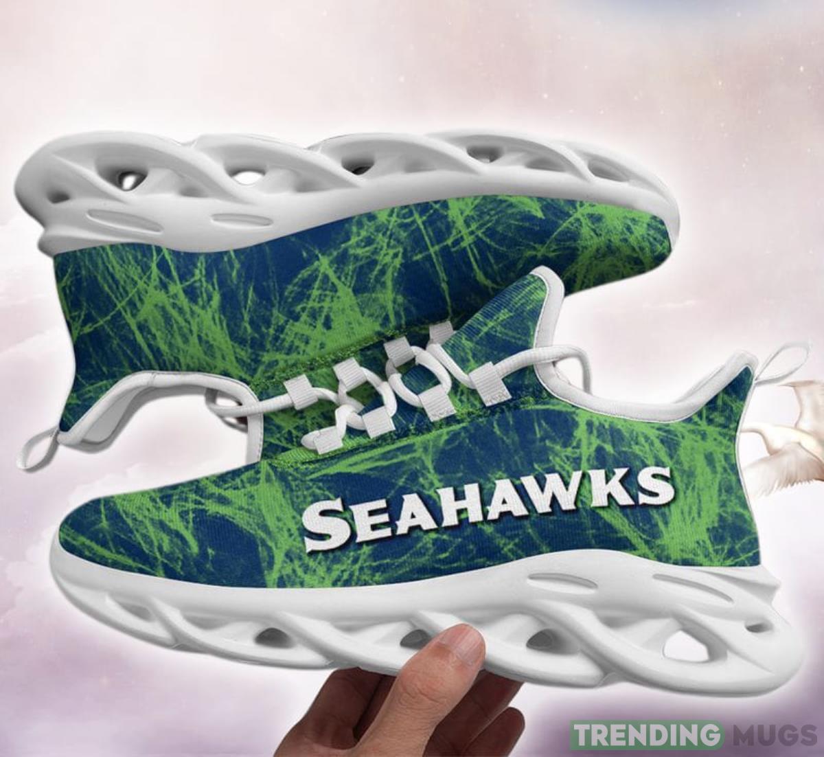 Seattle Seahawks Smoke Pattern Print Limited Edition Max Soul Shoes Product Photo 1 Seattle Seahawks Smoke Pattern Print Limited Edition Max Soul Shoes Product Photo 1